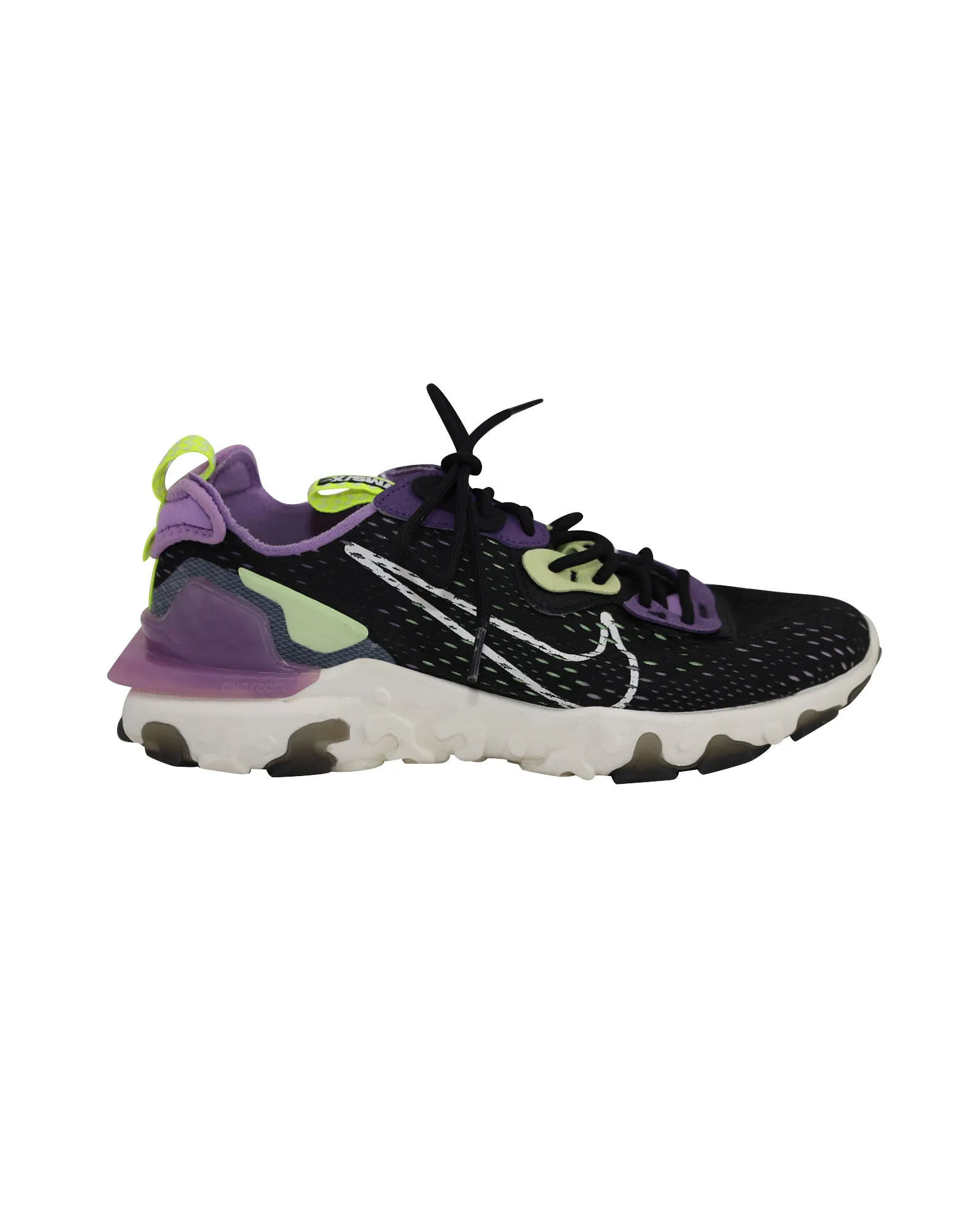 Nike React Vision Sneakers in Gravity Purple Volt Synthetic