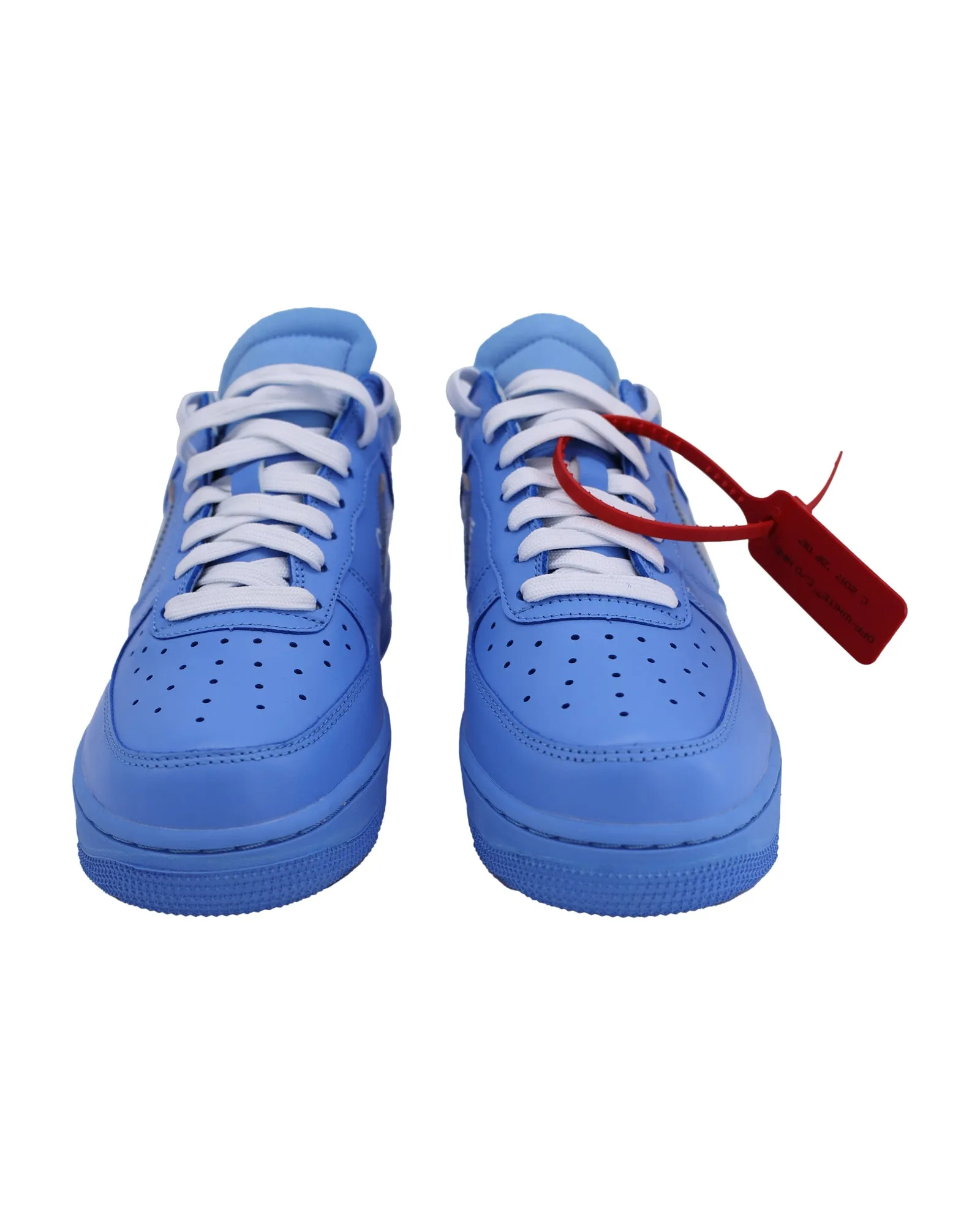 Nike x Off-White Air Force 1 Low '07 "MCA University Blue" Sneakers in Blue Leather
