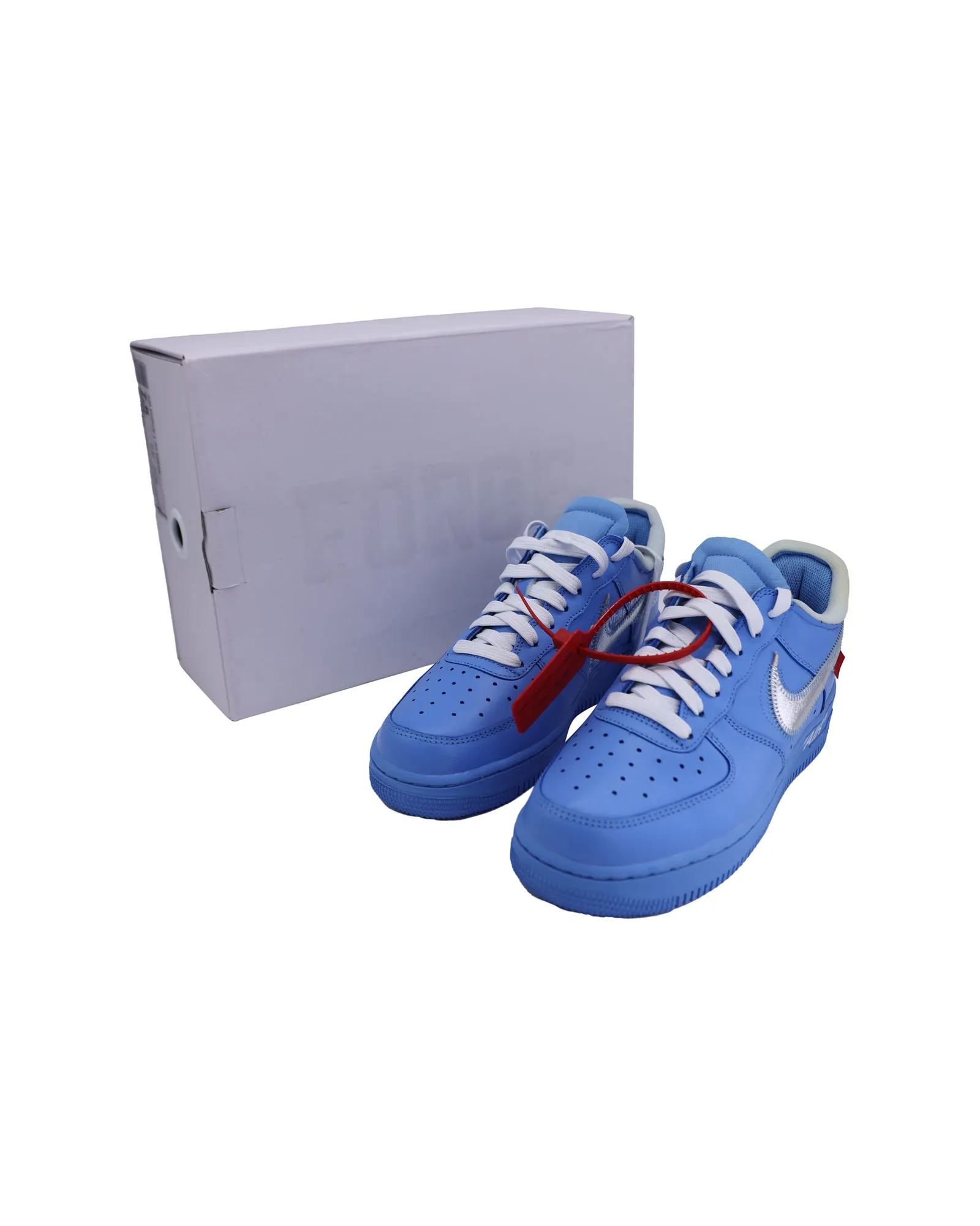 Nike x Off-White Air Force 1 Low '07 "MCA University Blue" Sneakers in Blue Leather