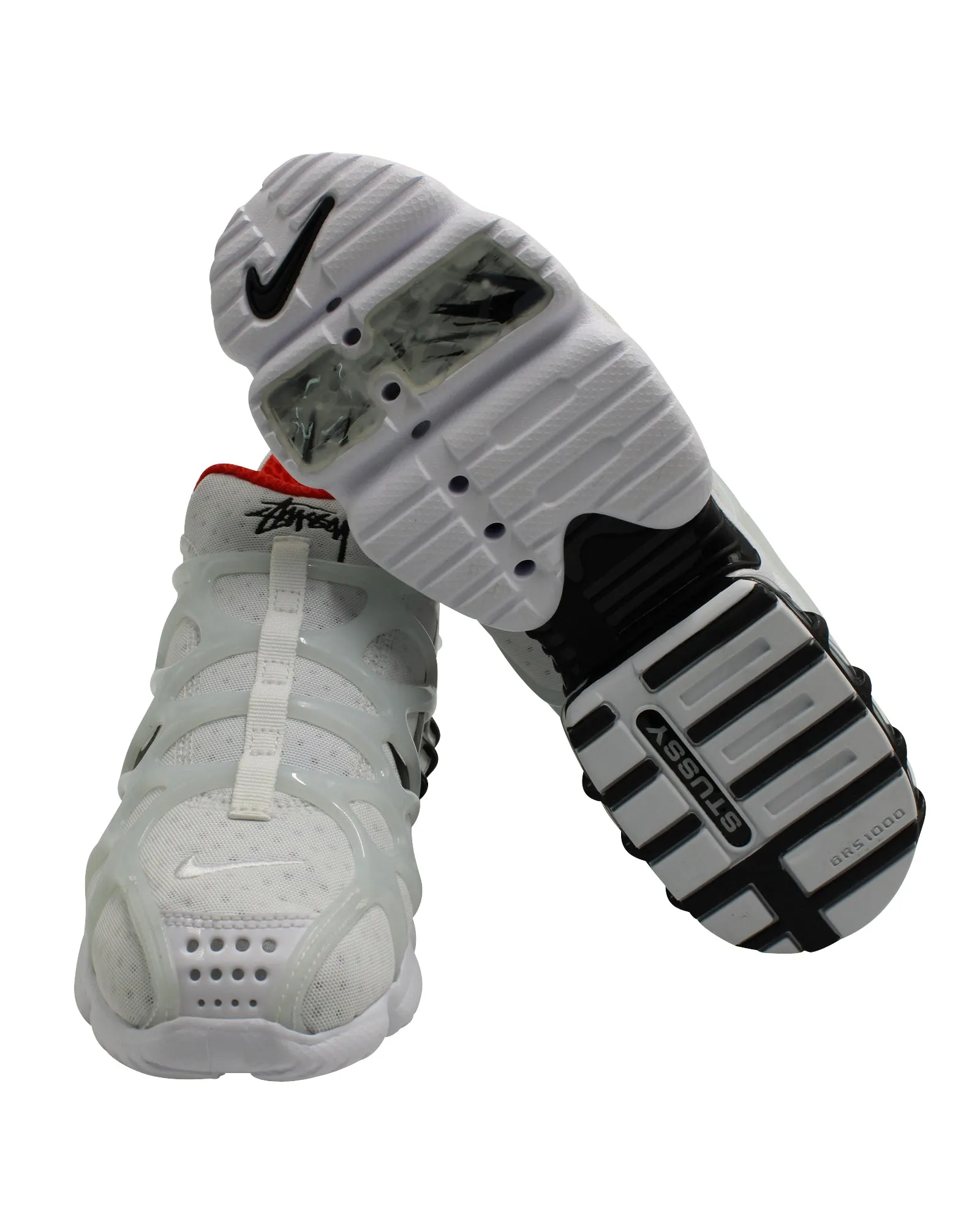 Nike X Stussy Air Zoom Spiridon Kukini Sneakers in White Synthetic