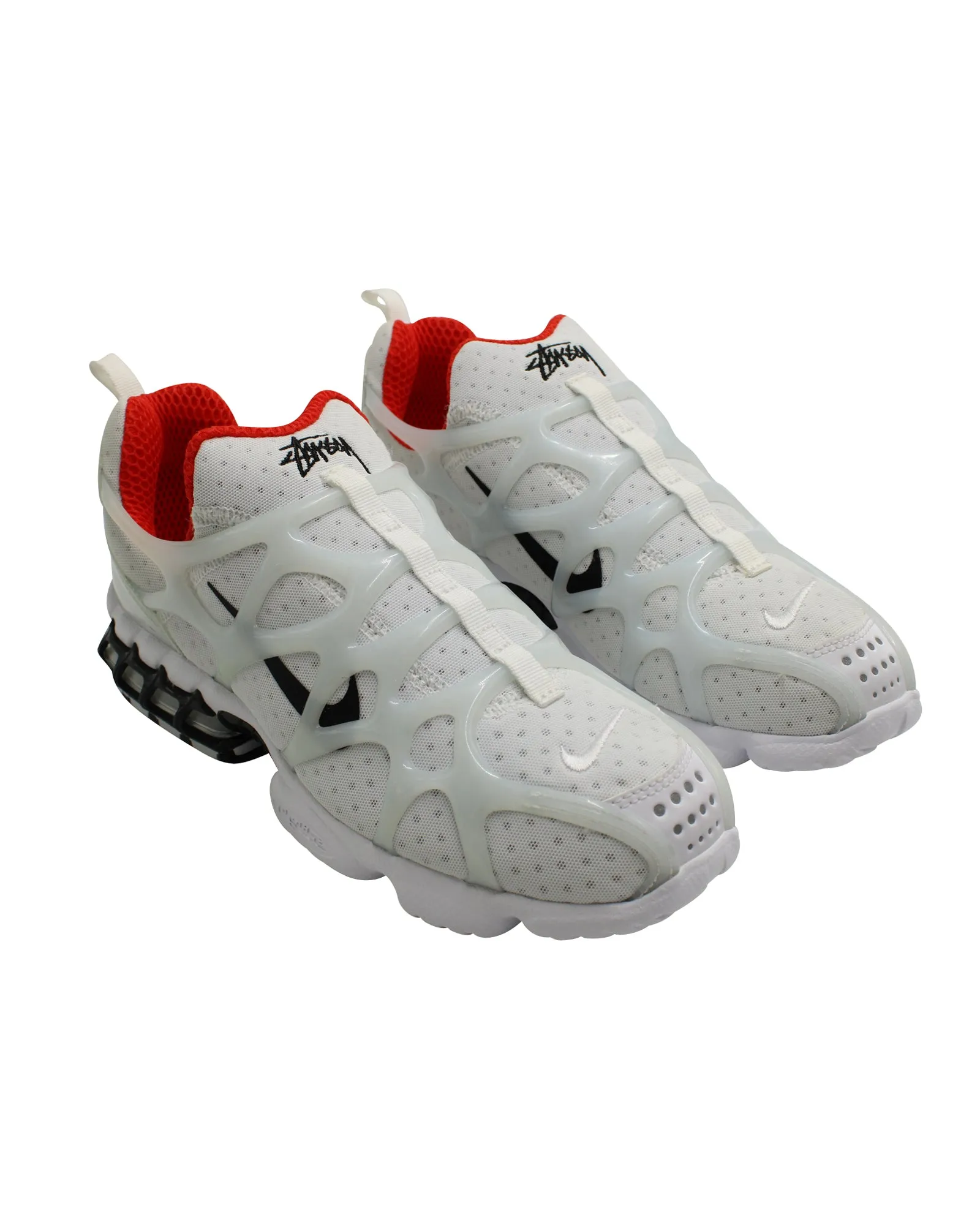 Nike X Stussy Air Zoom Spiridon Kukini Sneakers in White Synthetic