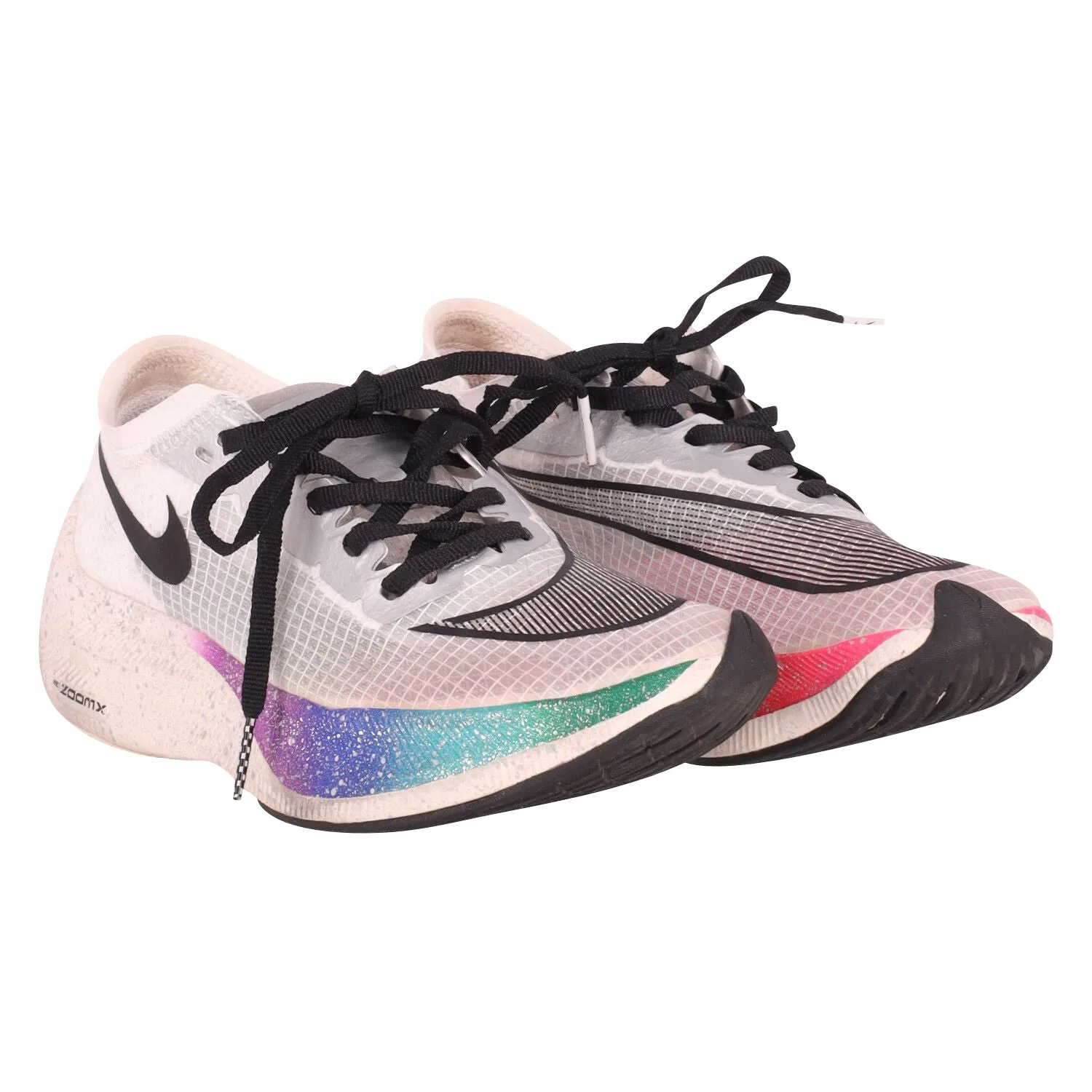 Nike ZoomX Vaporfly NEXT% 'Be True'  in White Rubber, Mesh