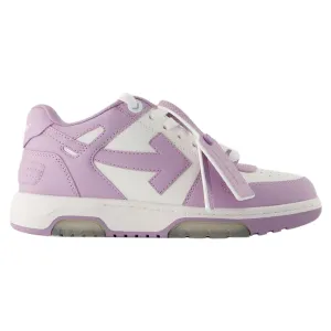 Out Of Office Sneakers - OFF WHITE - Leather - Purple
