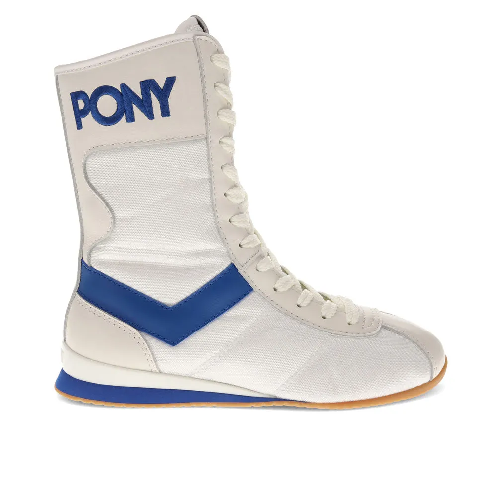 PONY Womens KO-80 High Archive Genuine Leather and Mesh Premium Lace Up Athletic Sneaker Shoe