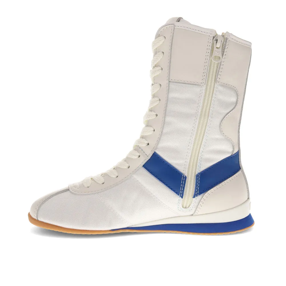 PONY Womens KO-80 High Archive Genuine Leather and Mesh Premium Lace Up Athletic Sneaker Shoe