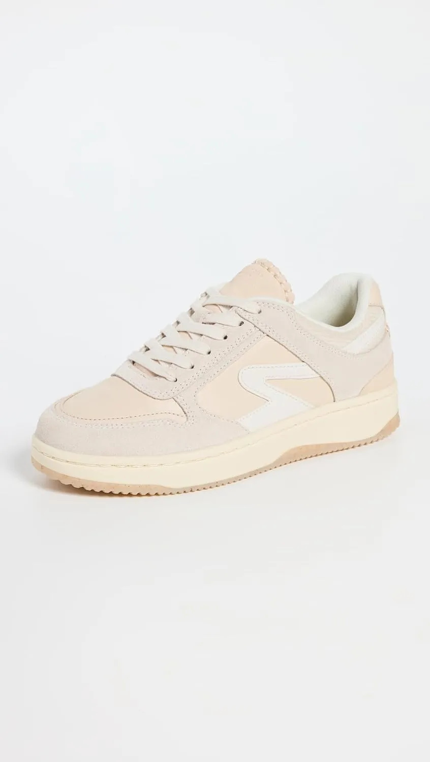 rag & bone Women's Lace-Up Retro Tennis Sneaker, Greige