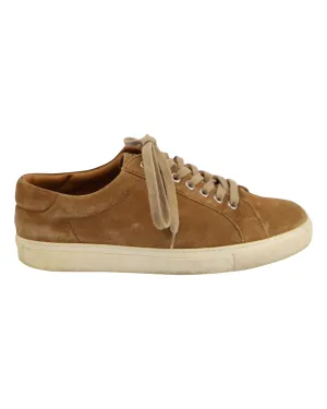 Ralph Lauren Lace-Up Sneakers in Brown Suede