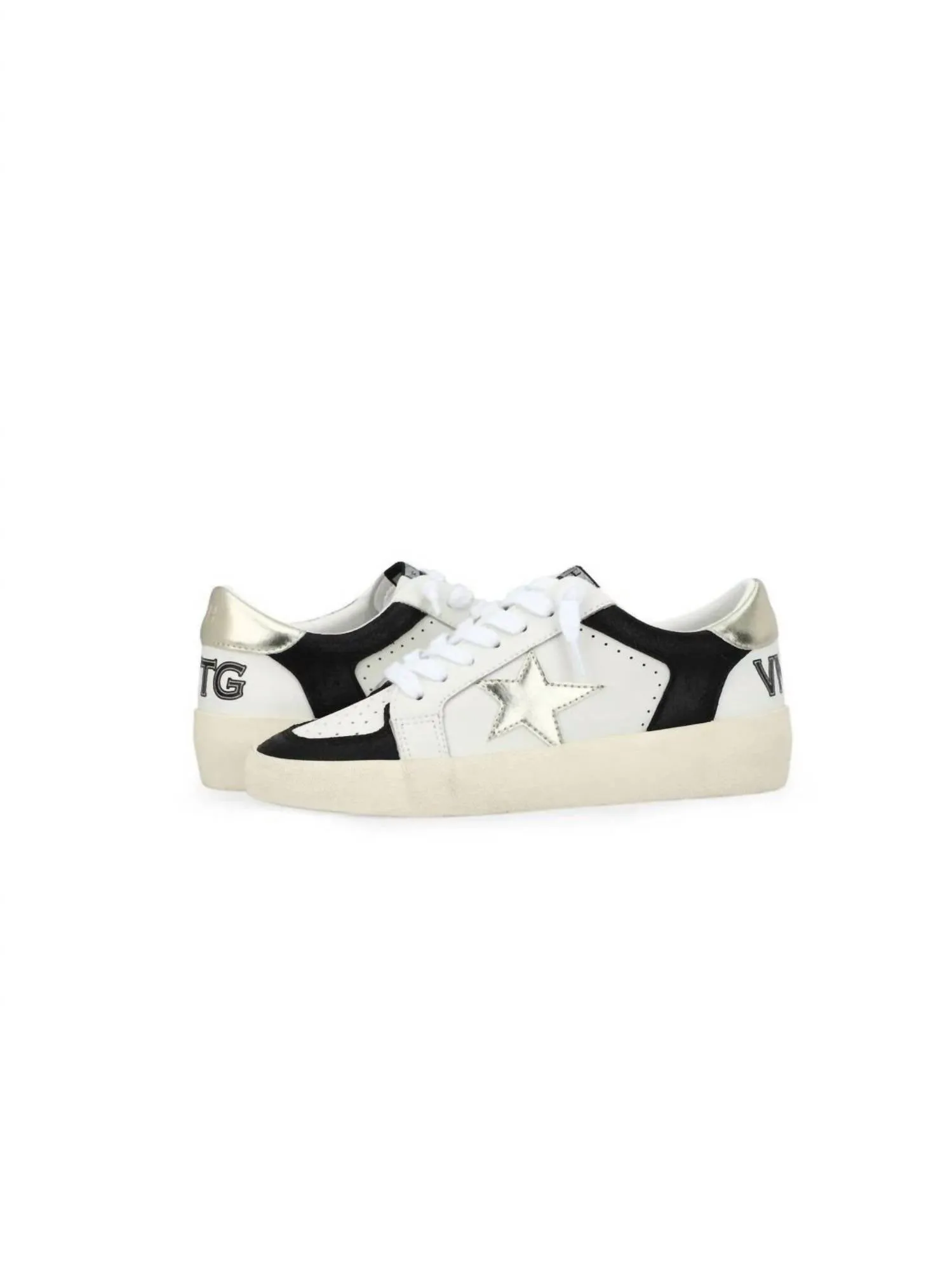 Reflex 24 Sneaker In Black Gold & White