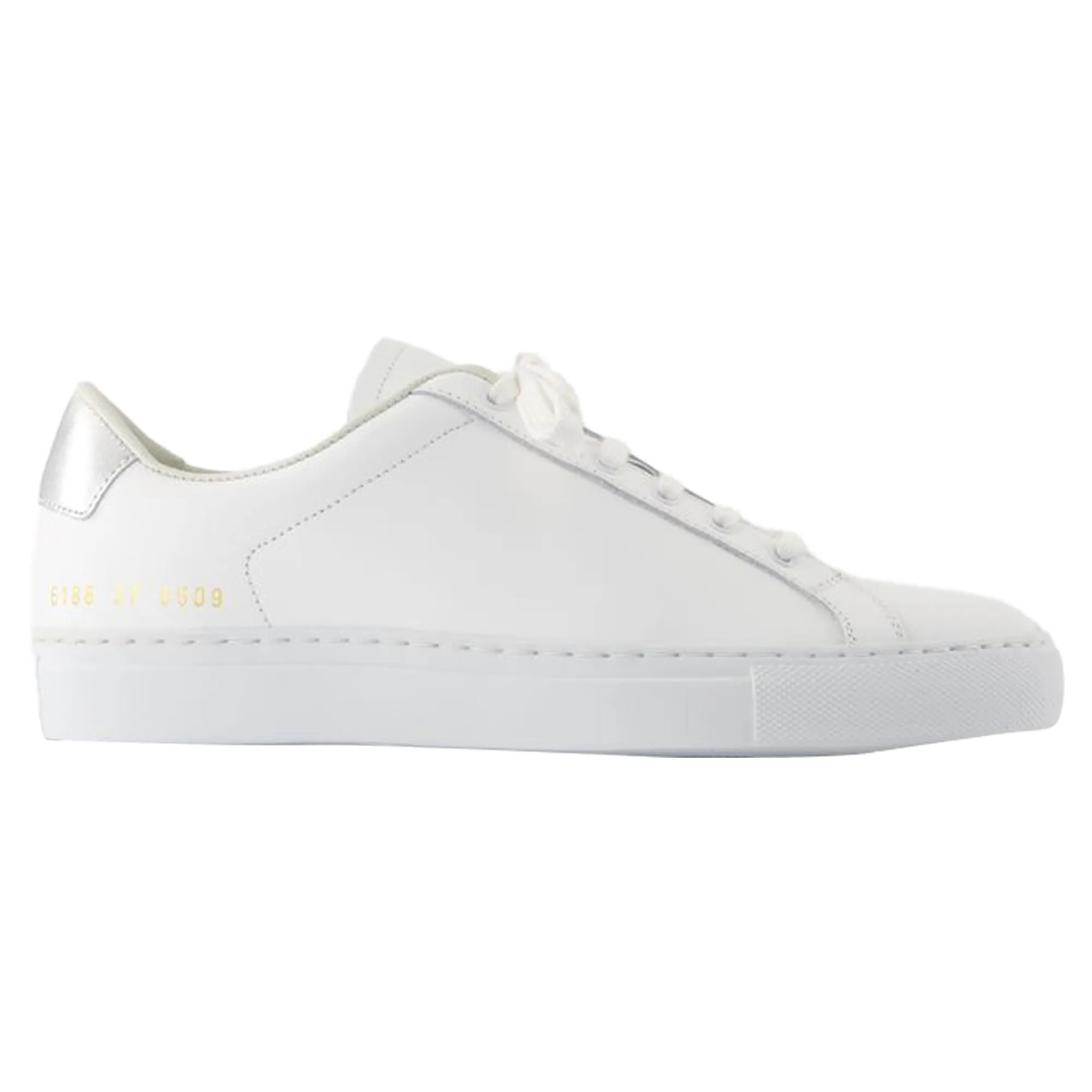 Retro Classic Sneakers - COMMON PROJECTS - Leather - Silver