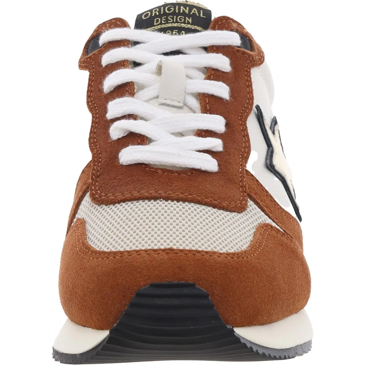 ROCK Womens Mixed Media Leather Casual And Fashion Sneakers