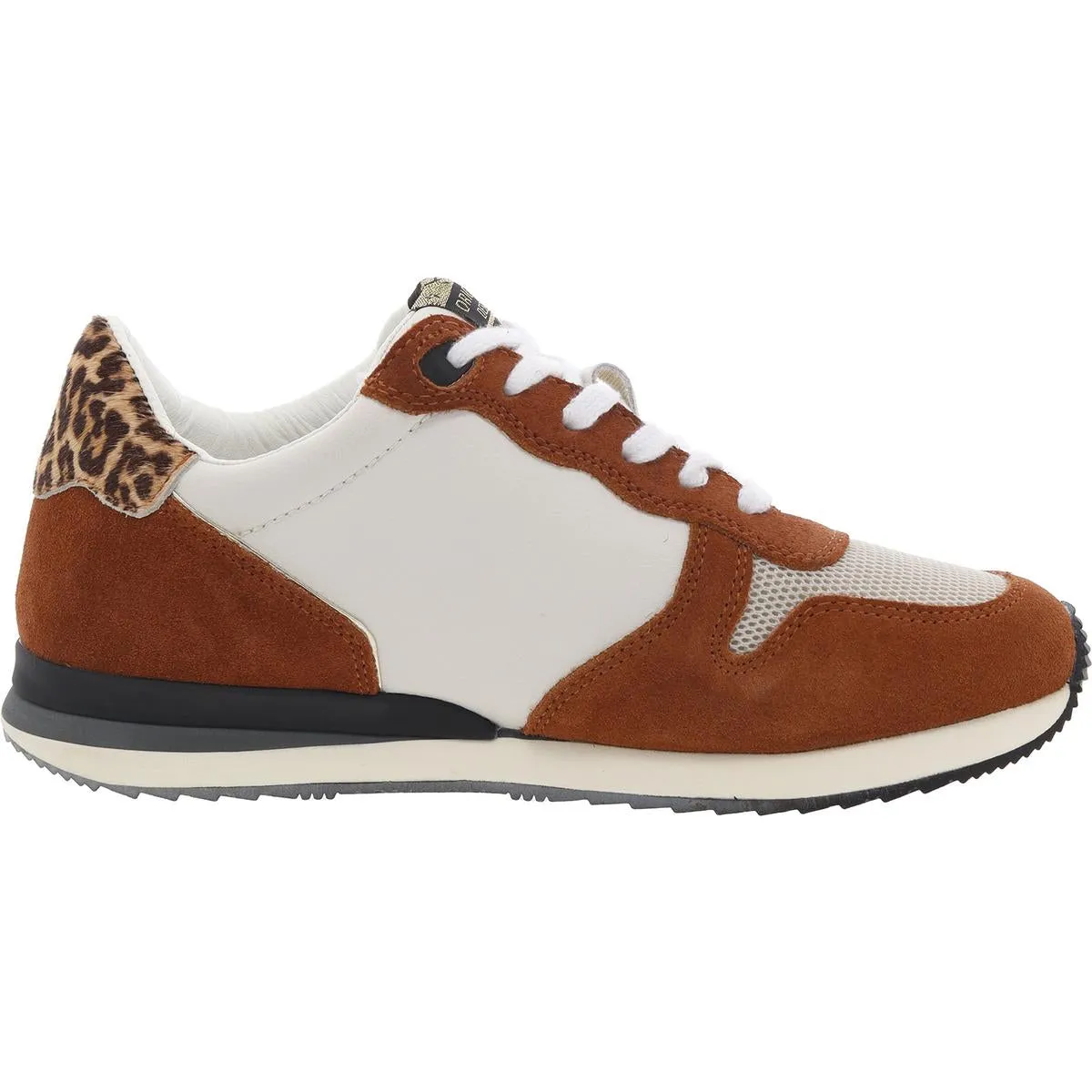 ROCK Womens Mixed Media Leather Casual And Fashion Sneakers