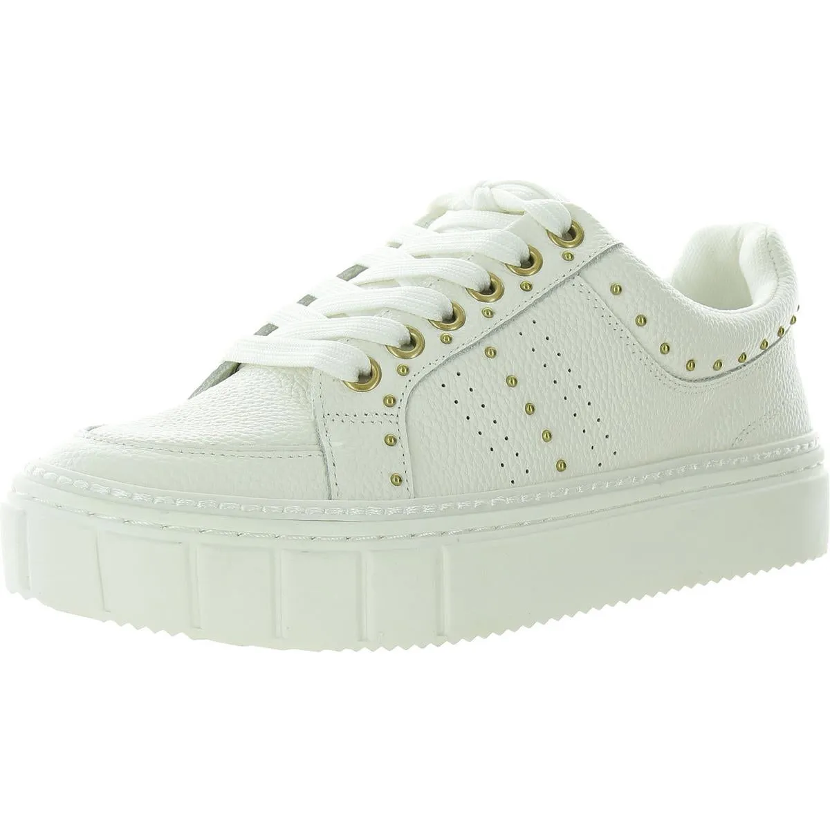 Rosanie Womens Embellished Leather Casual And Fashion Sneakers