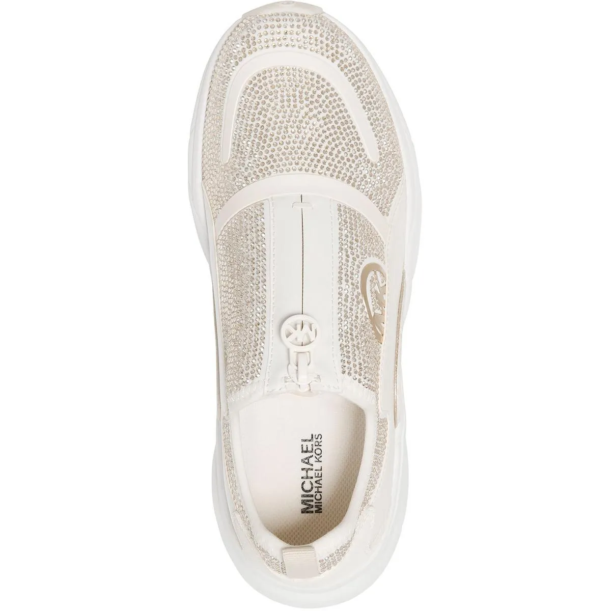 Sami Zip Womens Rhinestone Rubber Casual And Fashion Sneakers