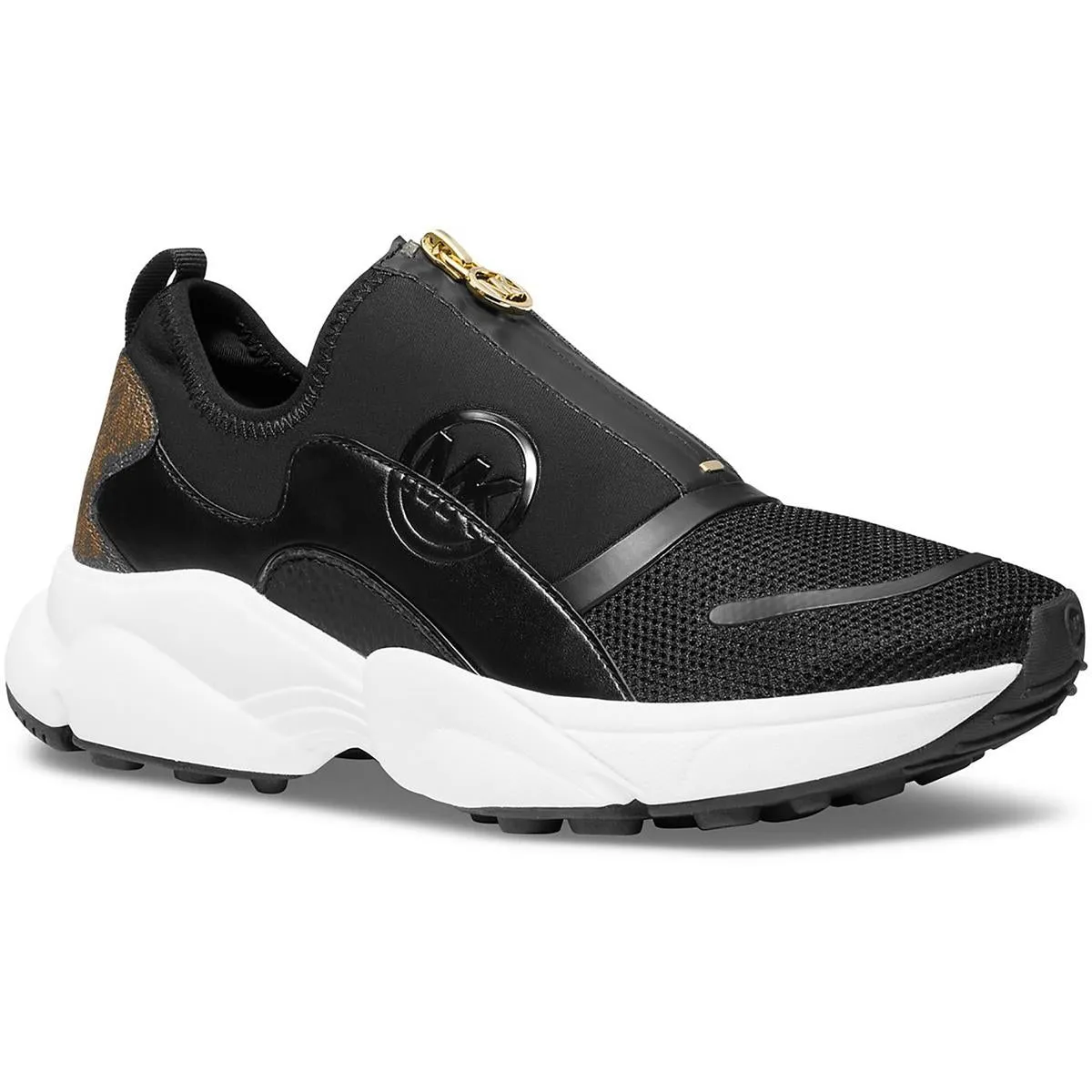 Sami Zip Womens Rhinestone Rubber Casual And Fashion Sneakers