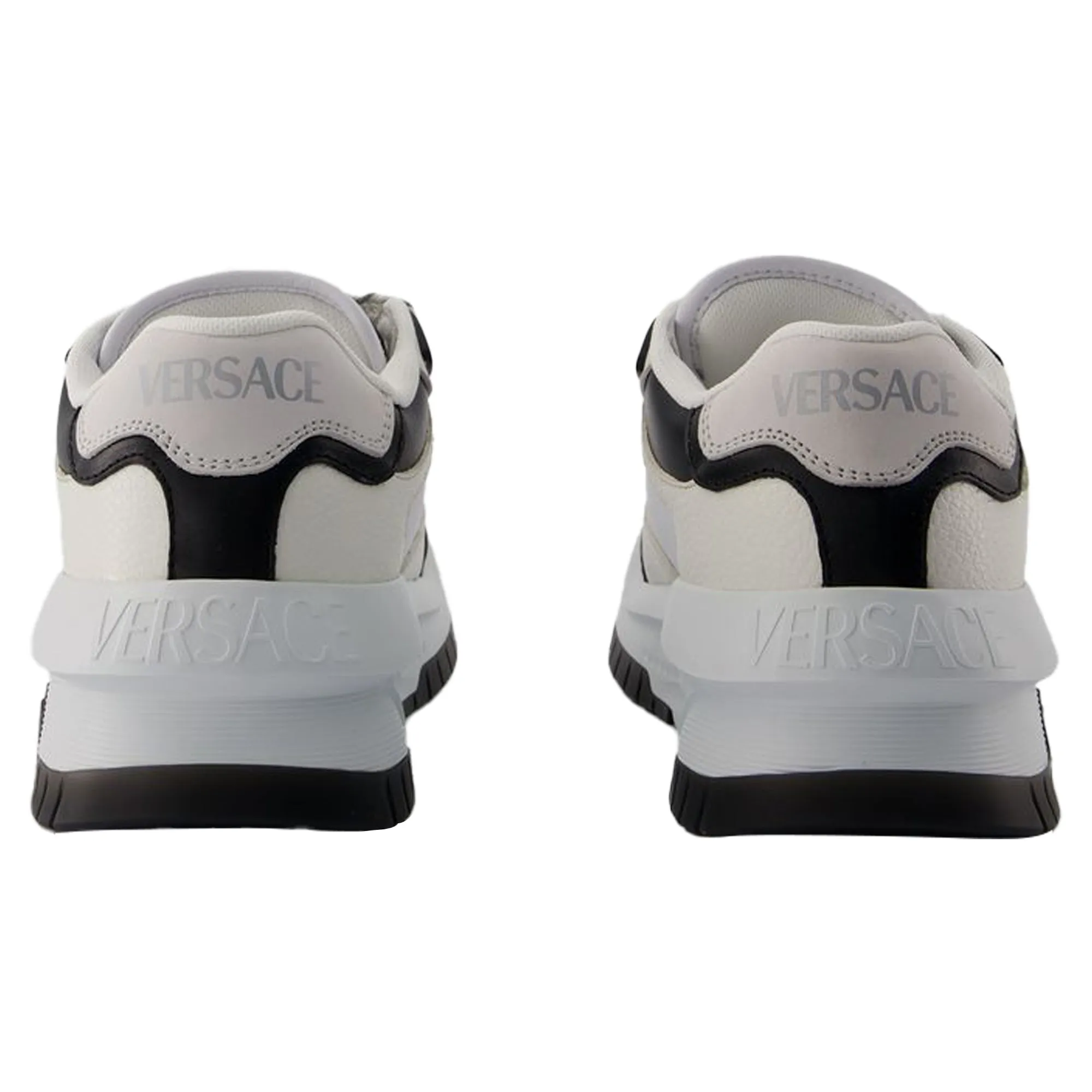 Sneakers - Versace - Leather - Black/White