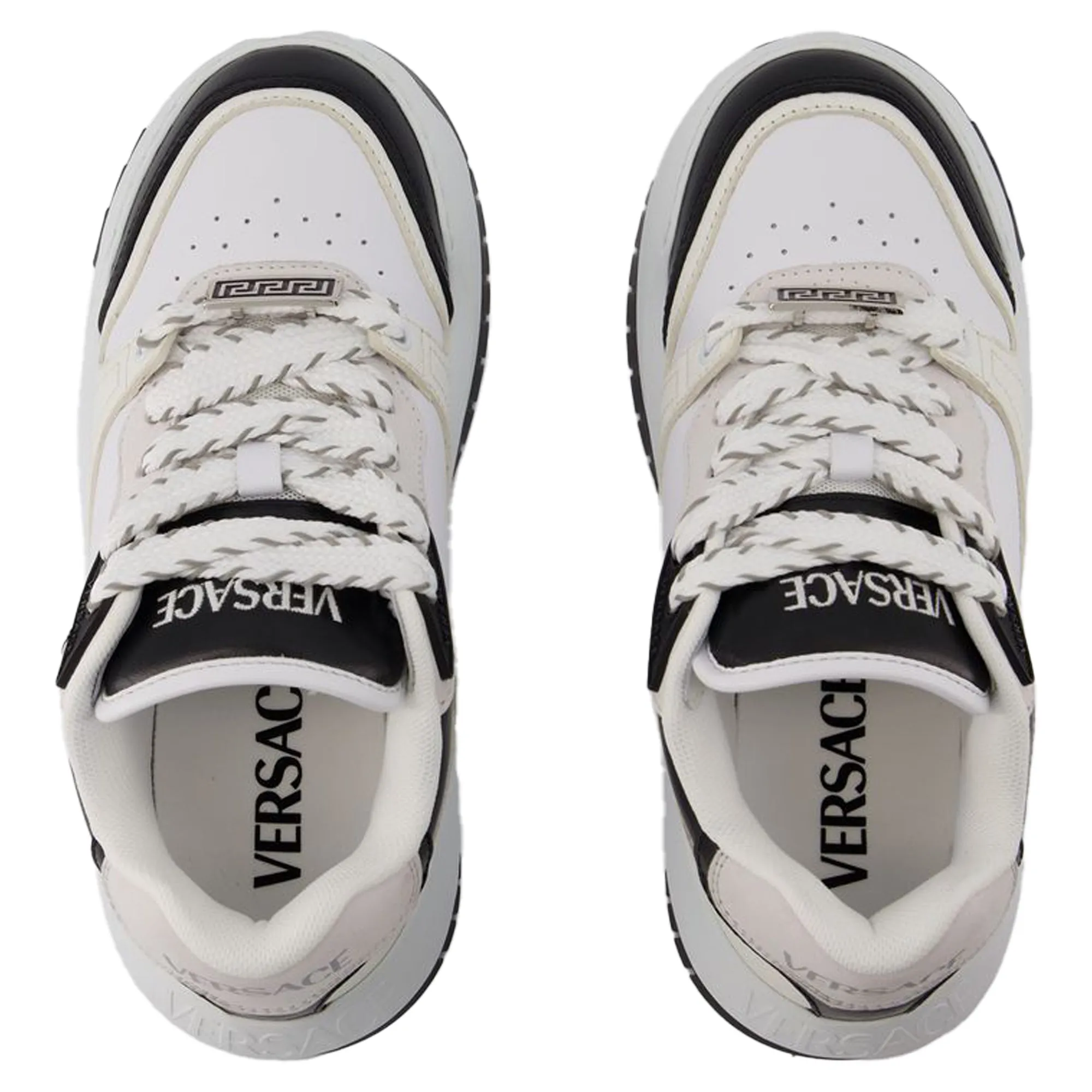 Sneakers - Versace - Leather - Black/White