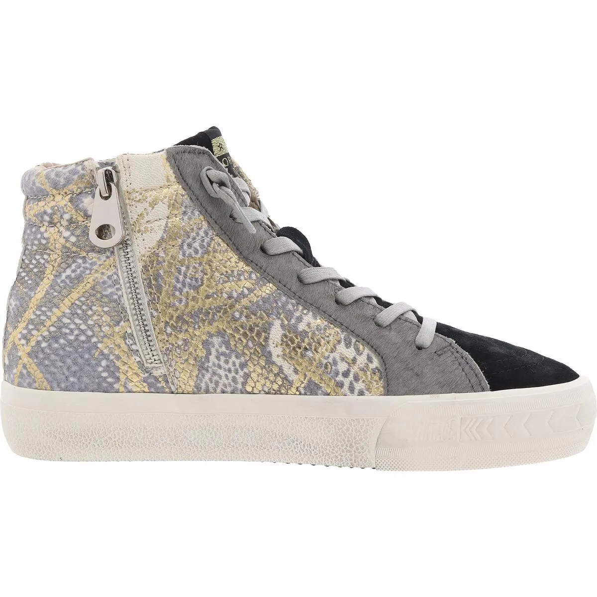 SPOTIFY Womens Mixed Media Calf Hair Casual And Fashion Sneakers