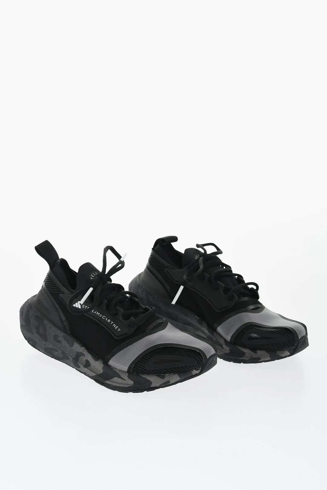 Stella Mccartney Adidas Fabric Low-Top Sneakers With Animal Motif