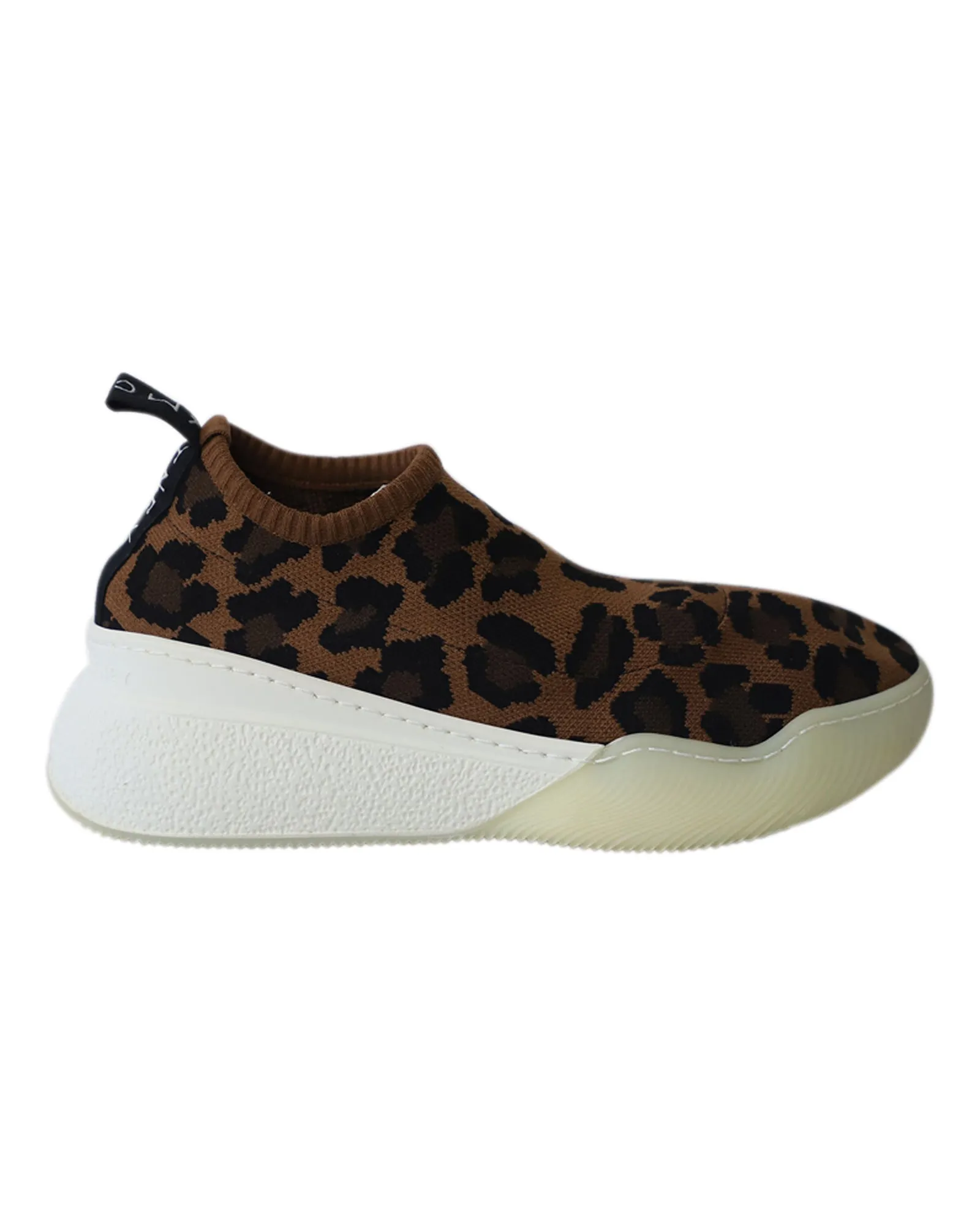 Stella Mccartney Slip-On Sneakers in Leopard Print Jacquard Knit