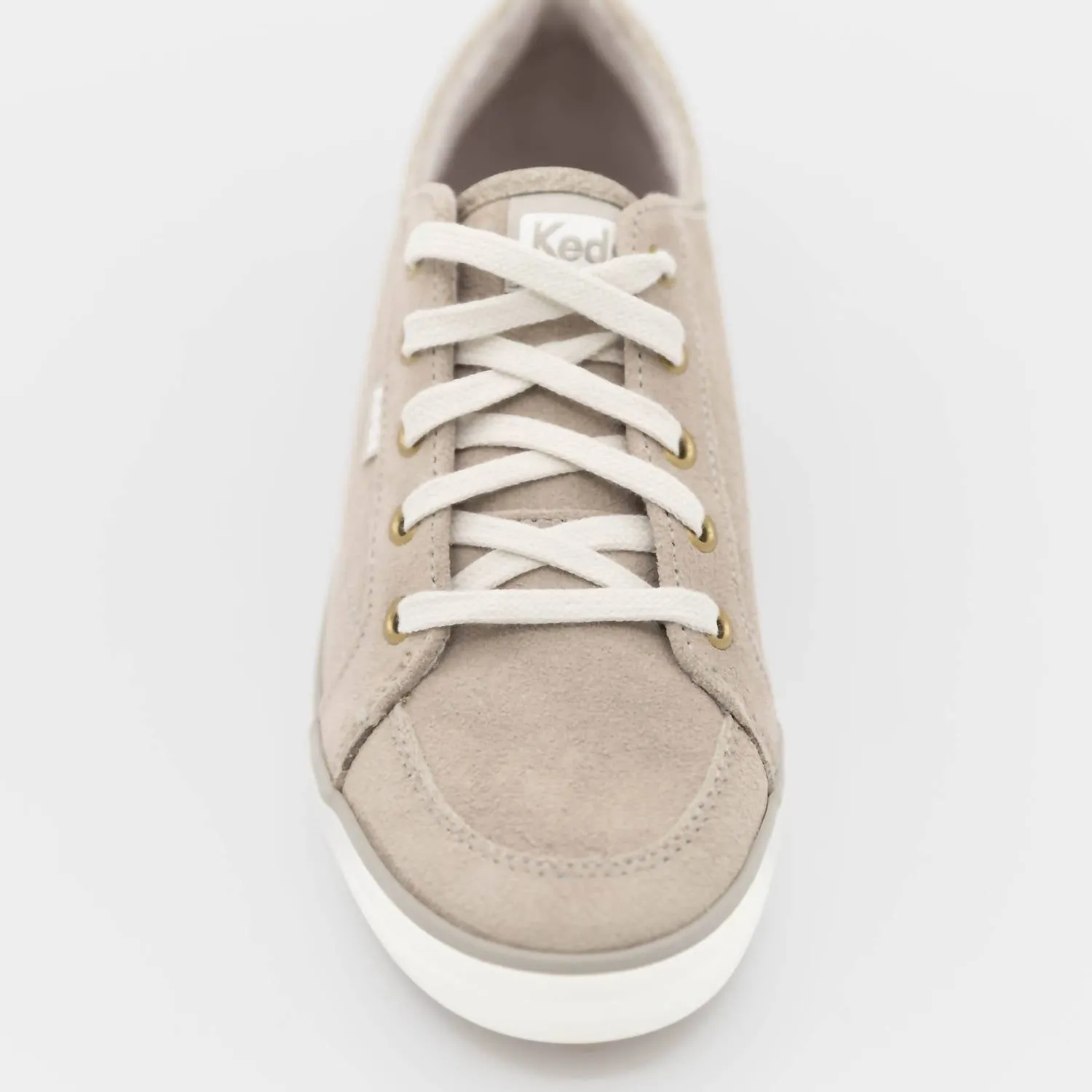 Suede Lace Up Sneaker In Dove Grey
