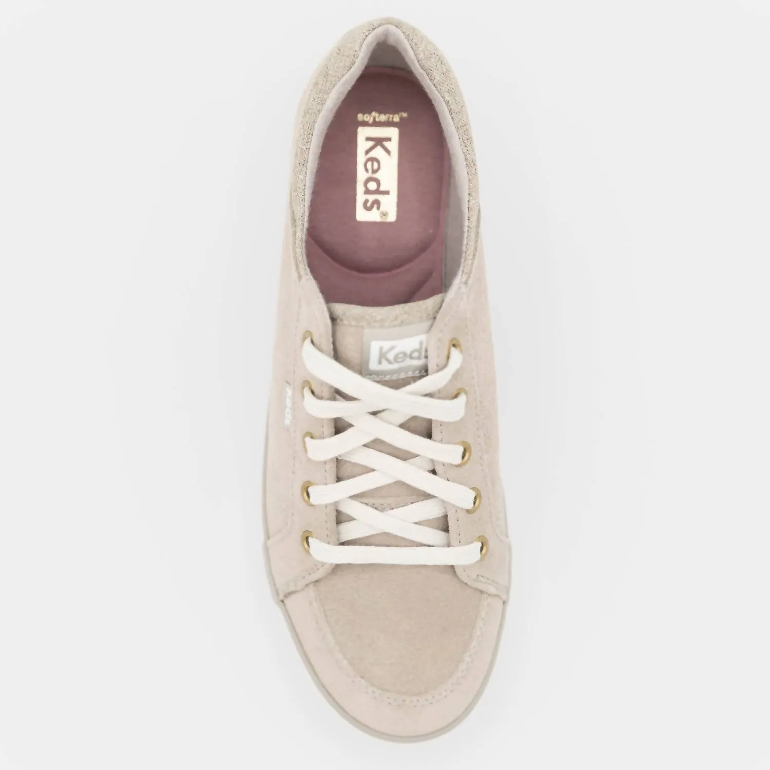 Suede Lace Up Sneaker In Dove Grey