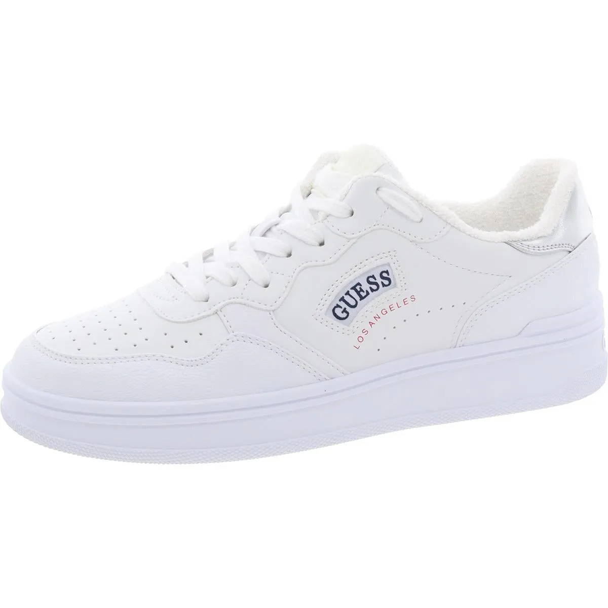Sybela Womens Lace-Up Faux Leather Casual And Fashion Sneakers