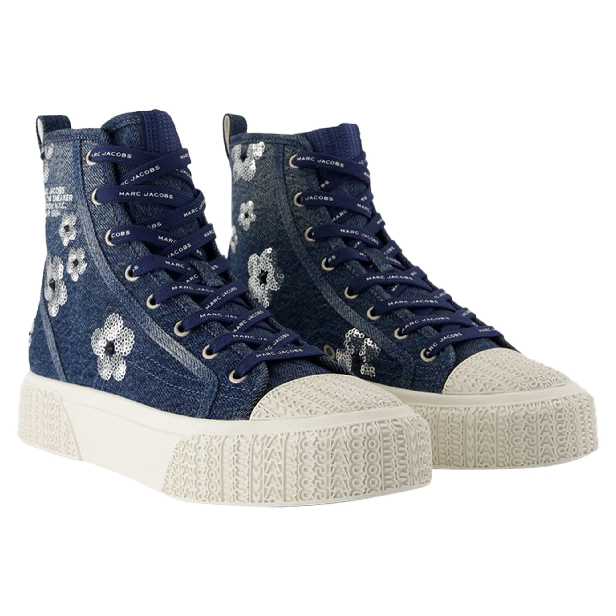 The High Top Sneakers - Marc Jacobs - Cotton - Blue