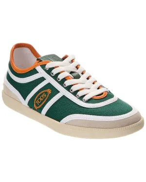 TODs Cassette Canvas & Leather Sneaker