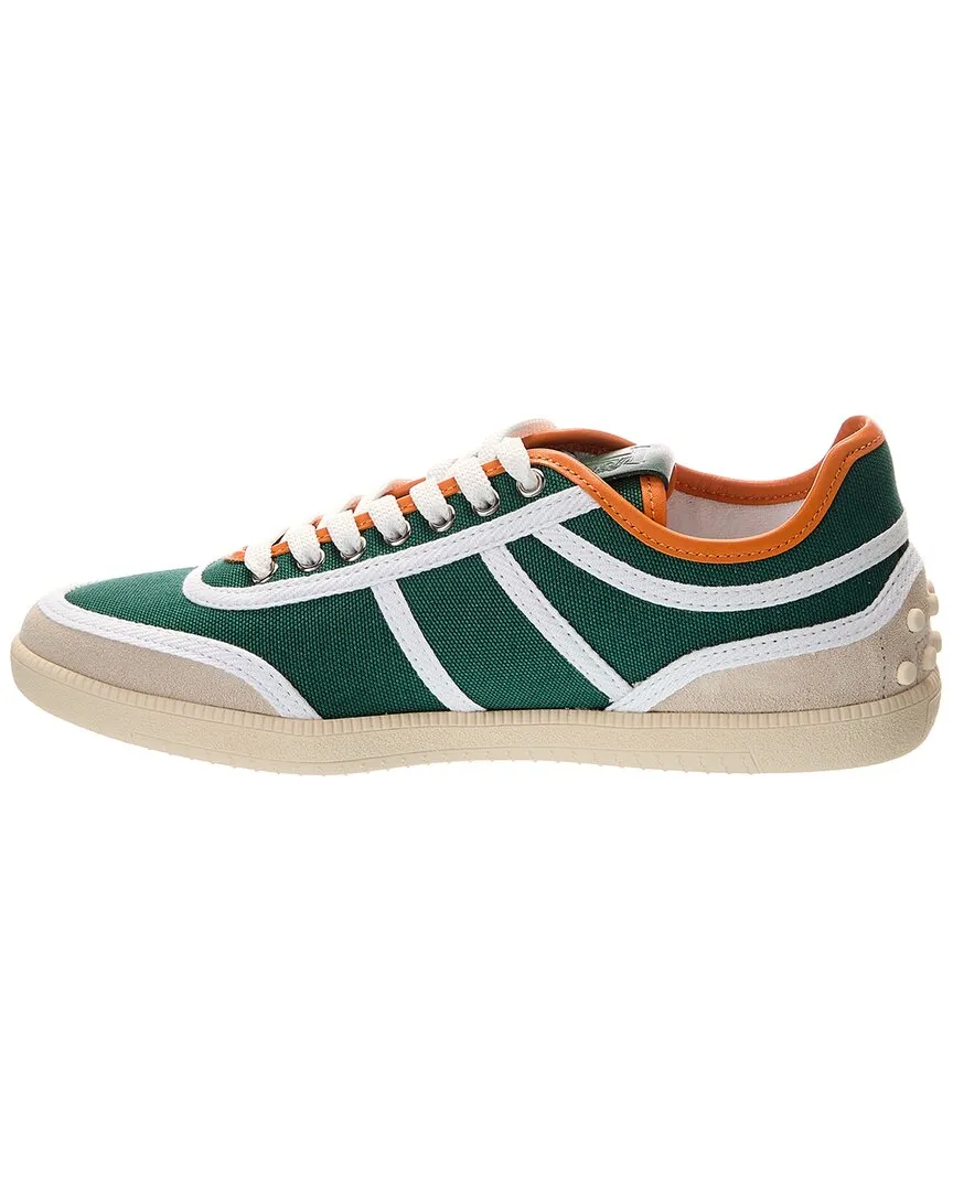 TODs Cassette Canvas & Leather Sneaker