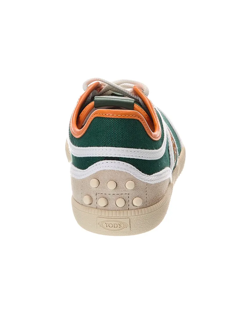 TODs Cassette Canvas & Leather Sneaker