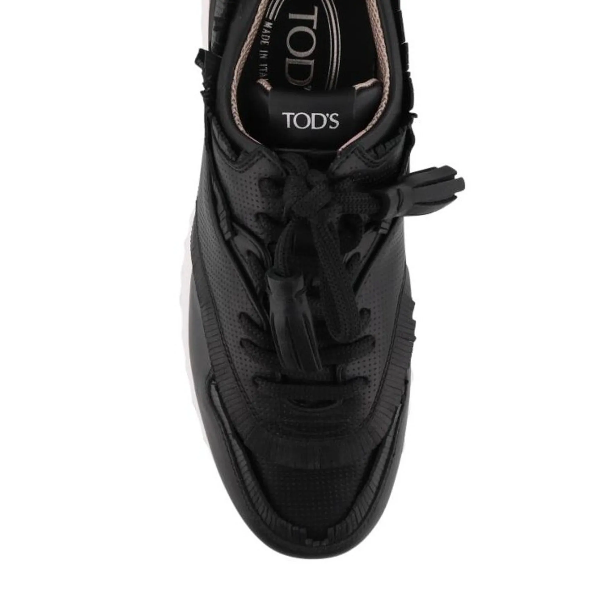 Tod's Fringed Leather Sneakers