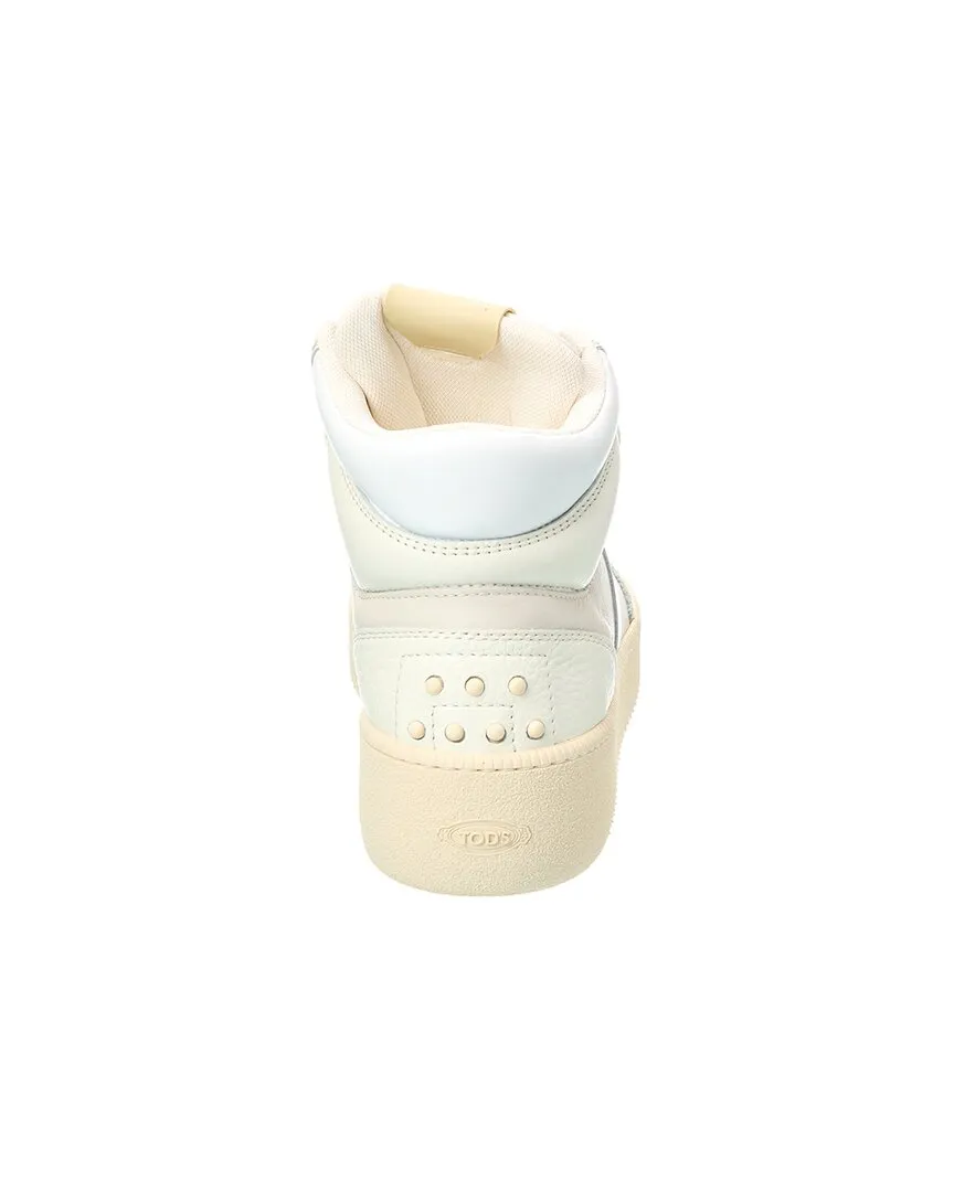 TODs Sportiva Leather High-Top Sneaker
