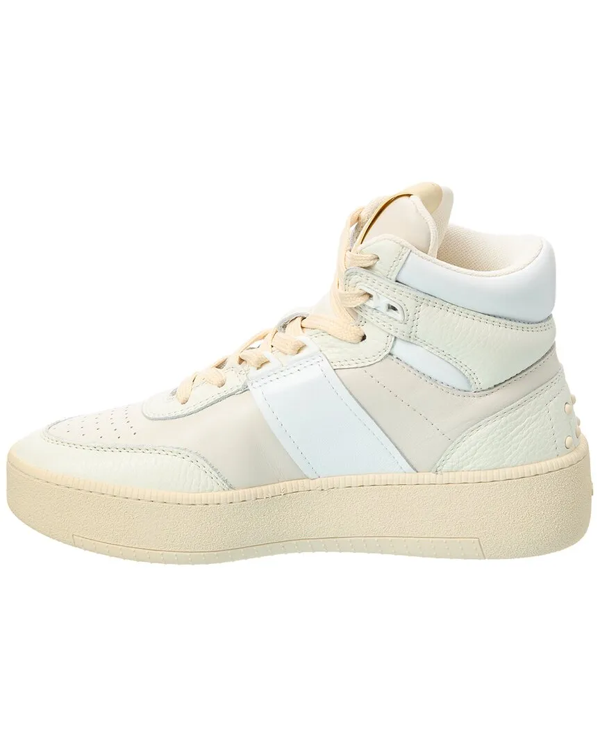 TODs Sportiva Leather High-Top Sneaker