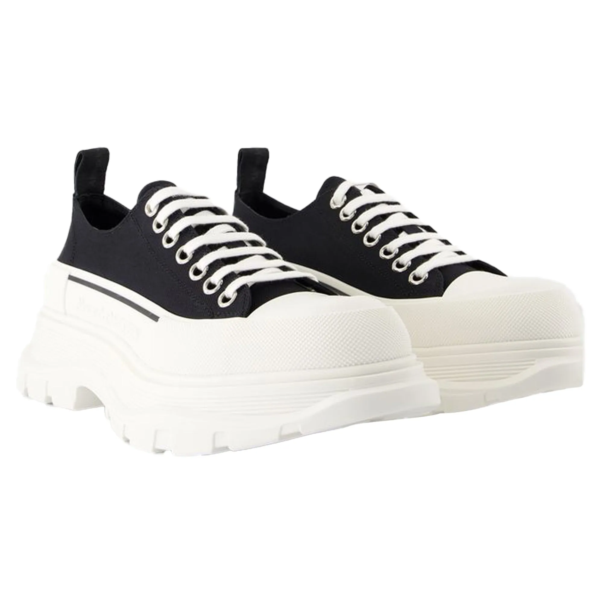 Tread Slick Sneakers - Alexander McQueen - Canvas - Black