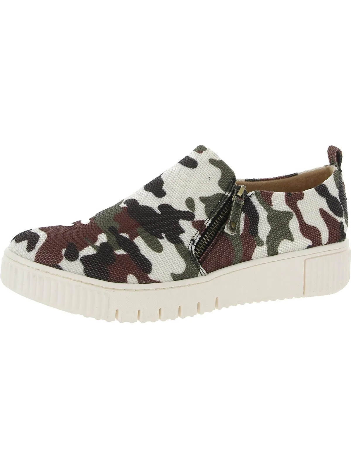 Turner Womens Zipper Slip-On Sneakers