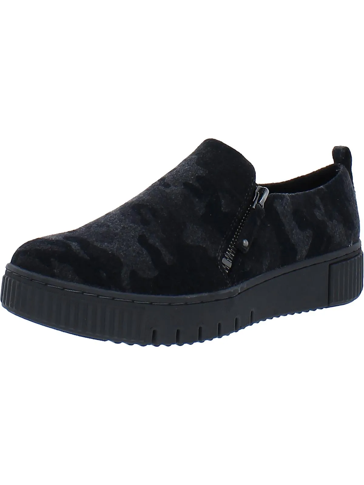 Turner Womens Zipper Slip-On Sneakers
