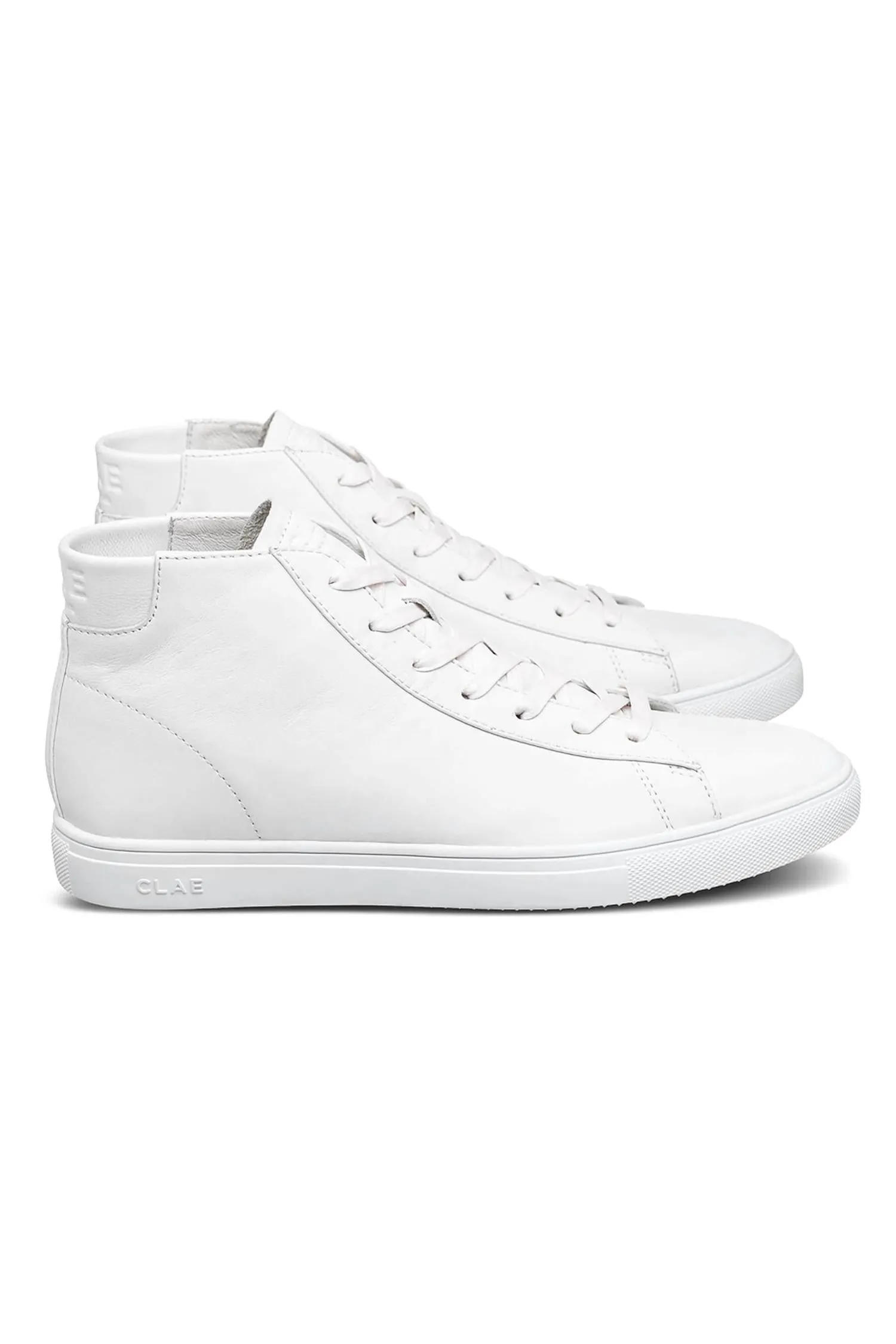 Unisex Bradley Mid Shoes In Triple White Leather