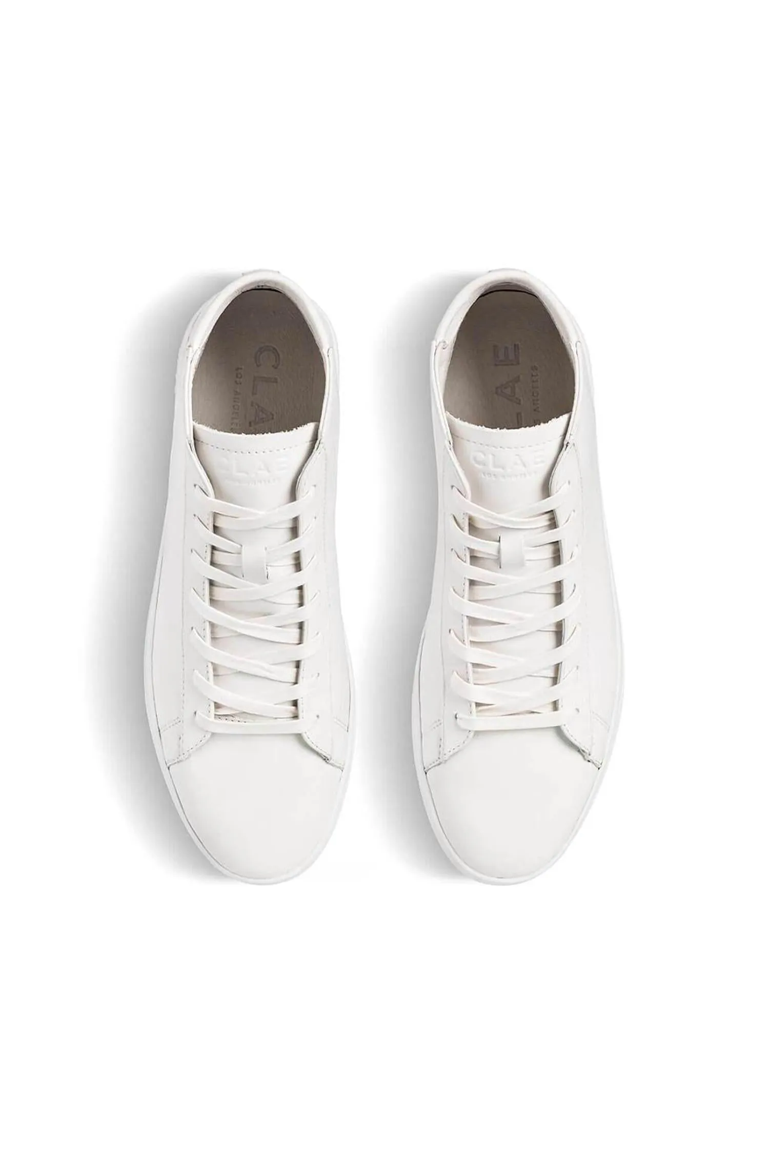 Unisex Bradley Mid Shoes In Triple White Leather