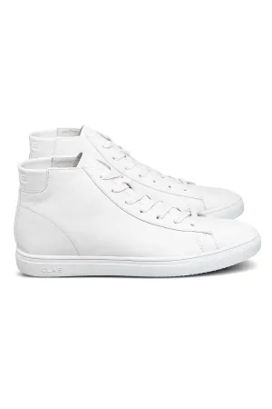 Unisex Bradley Mid Shoes In Triple White Leather