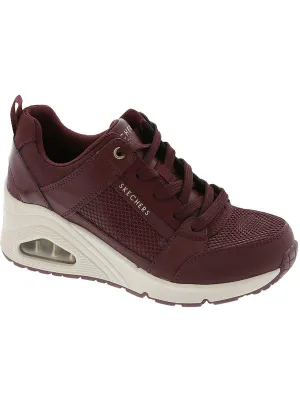 Uno Wedge-Everything Nice Womens Mesh Lace up Casual And Fashion Sneakers