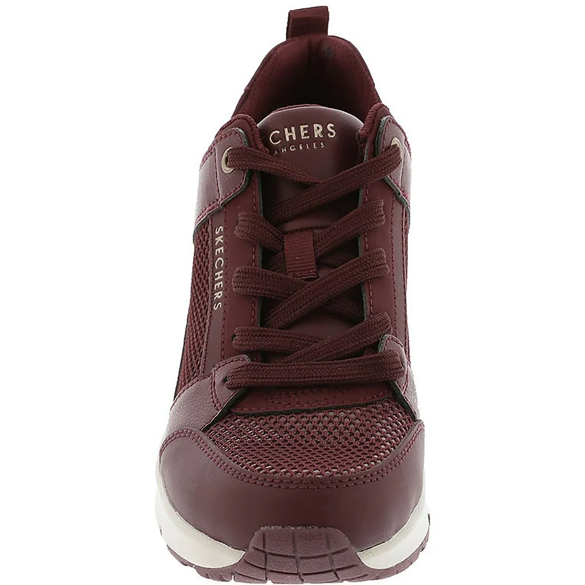 Uno Wedge-Everything Nice Womens Mesh Lace up Casual And Fashion Sneakers
