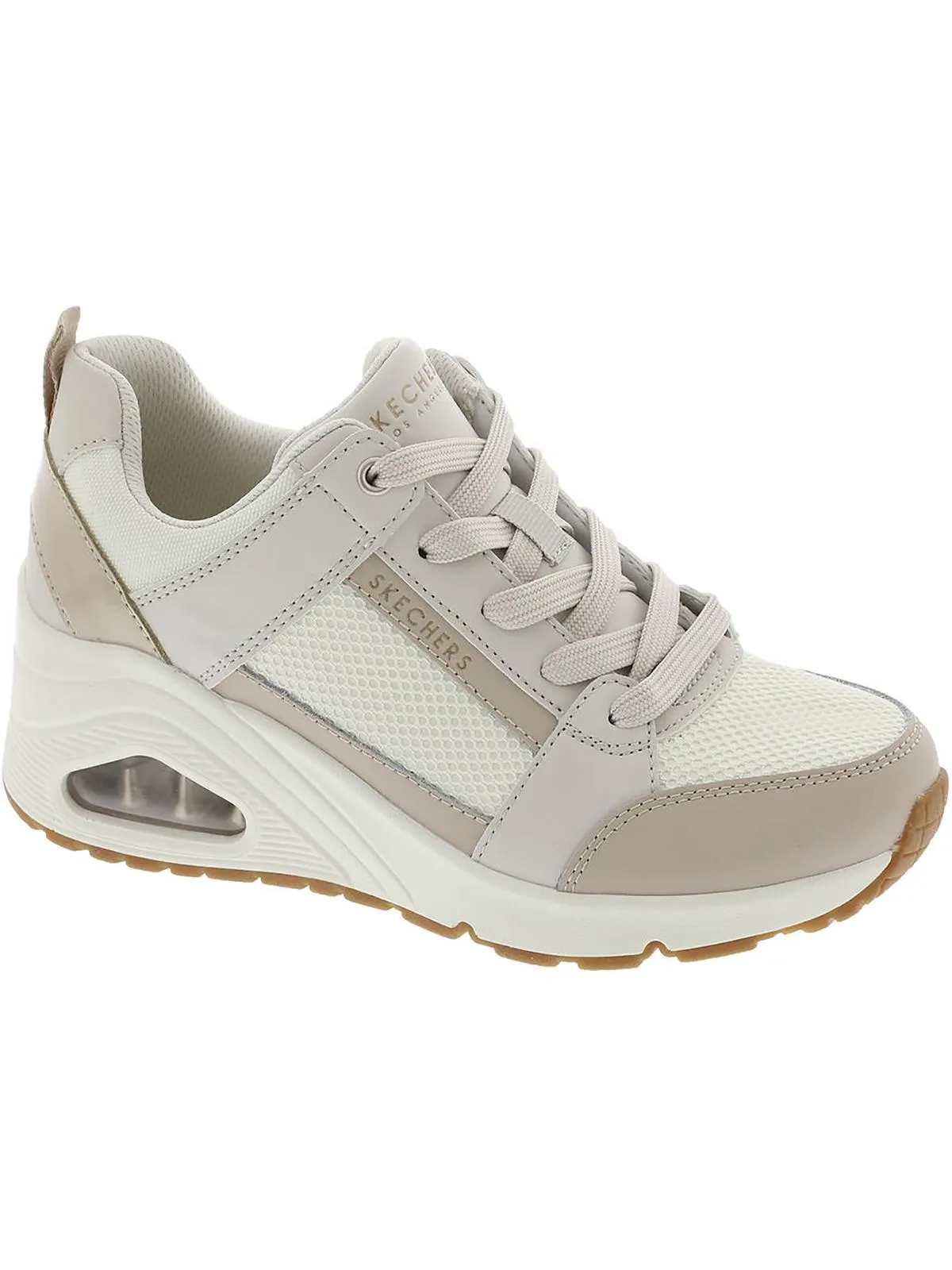 Uno Wedge-Everything Nice Womens Mesh Lace up Casual And Fashion Sneakers