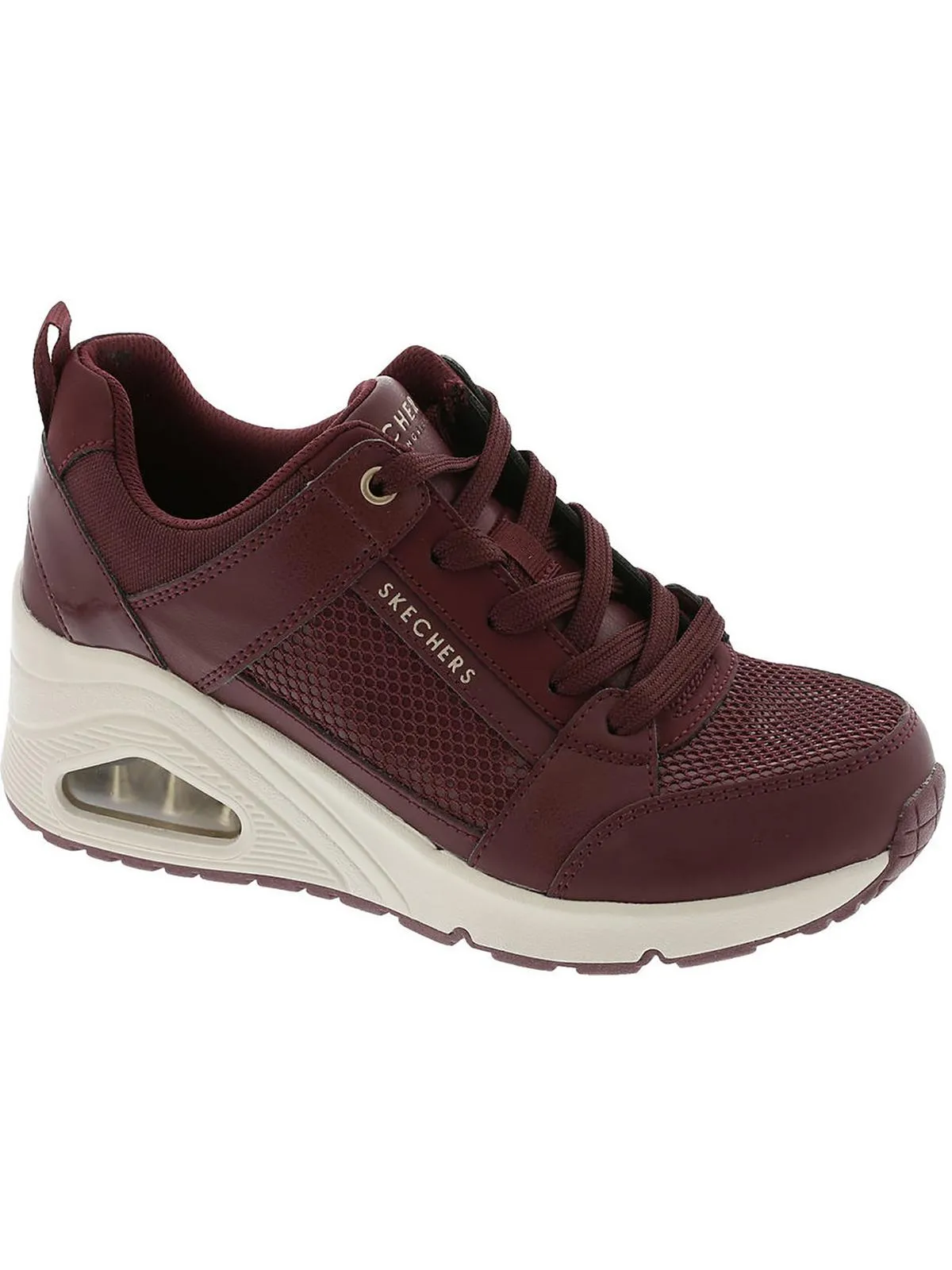 Uno Wedge-Everything Nice Womens Mesh Lace up Casual And Fashion Sneakers