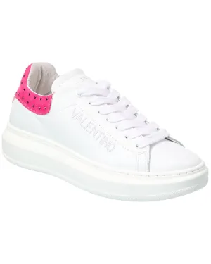 Valentino by Mario Valentino Fresia Stone Leather Sneaker