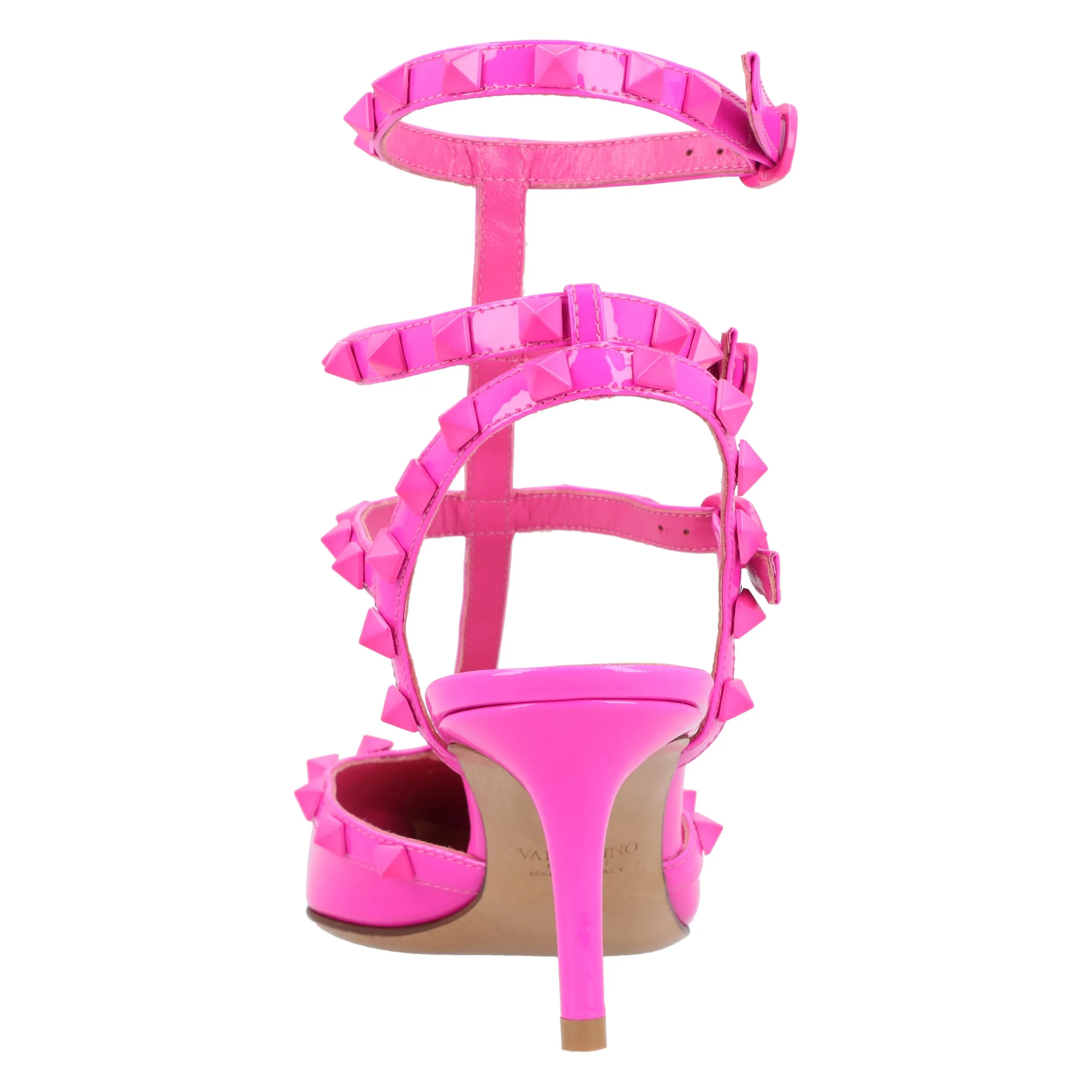 Valentino Calfskin Open Pumps Pink