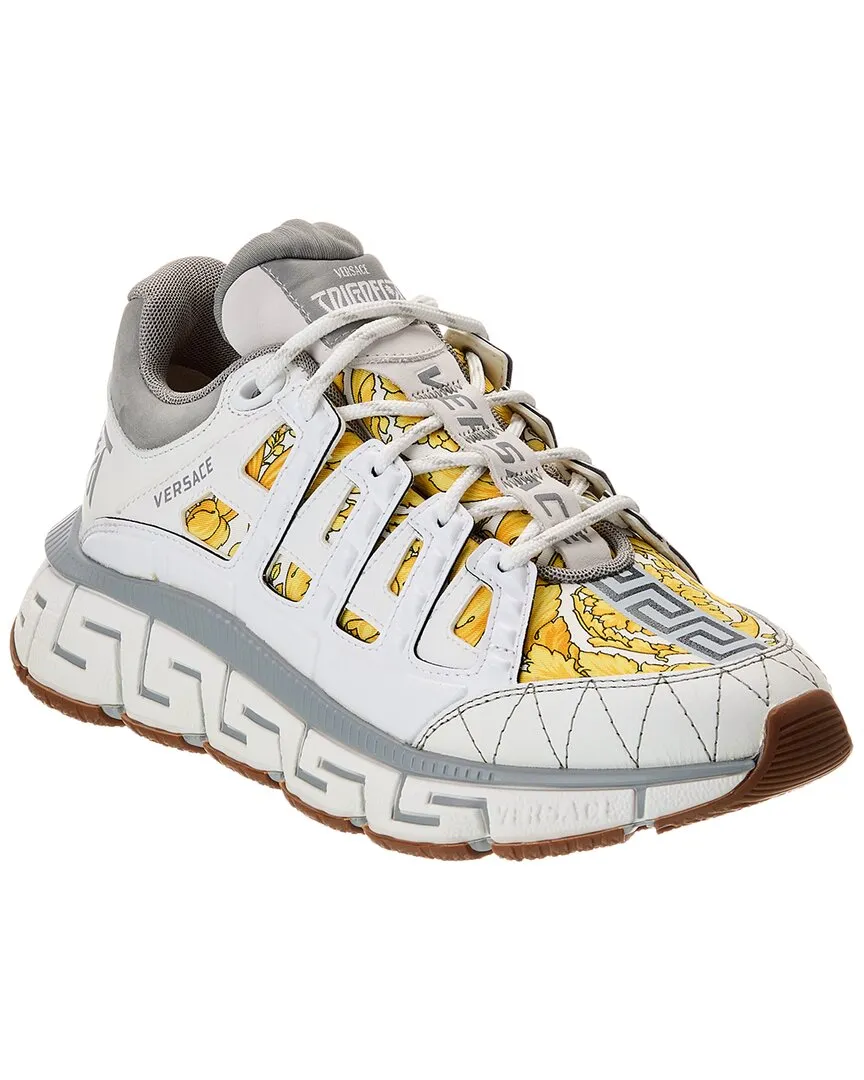 Versace Canvas & Leather Sneaker