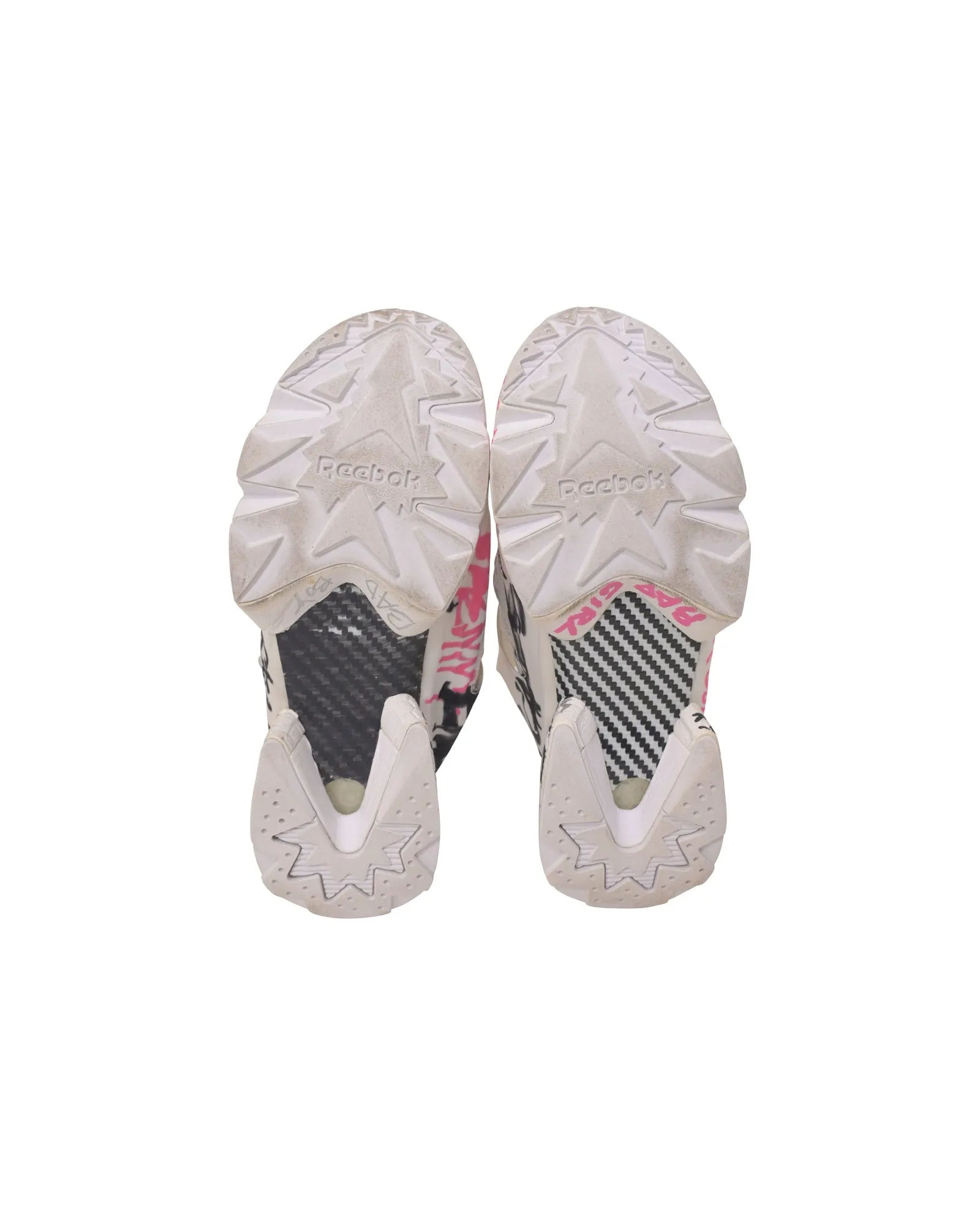 Vetements x Reebox Instapump Fury Sneakers in White Nylon