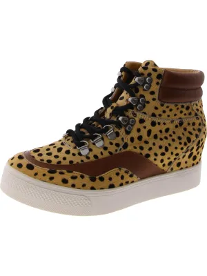 WEBER Womens Leather Lace up Casual And Fashion Sneakers