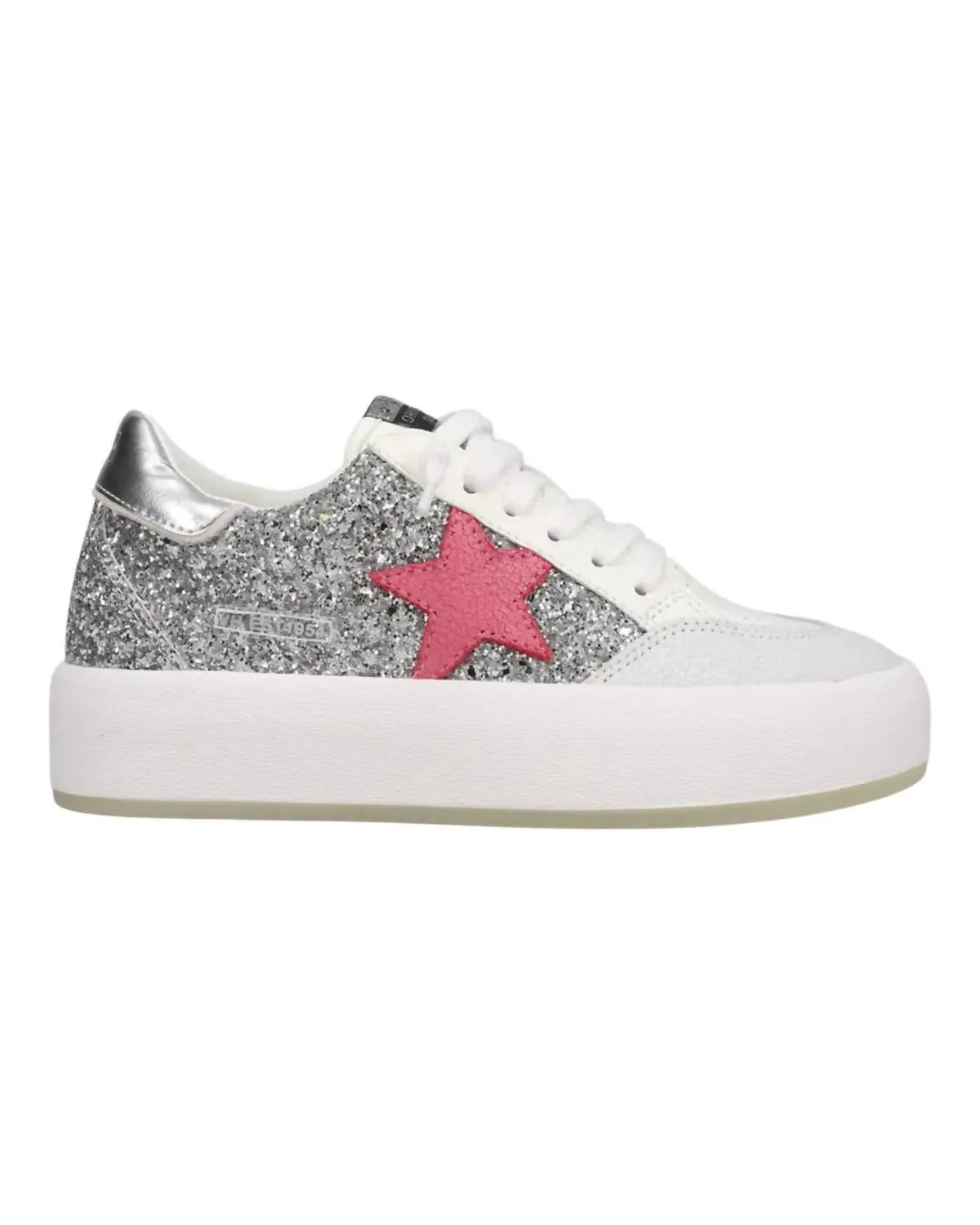 Womean's Ream 9 Platform Sneakers In Silver Sparkle