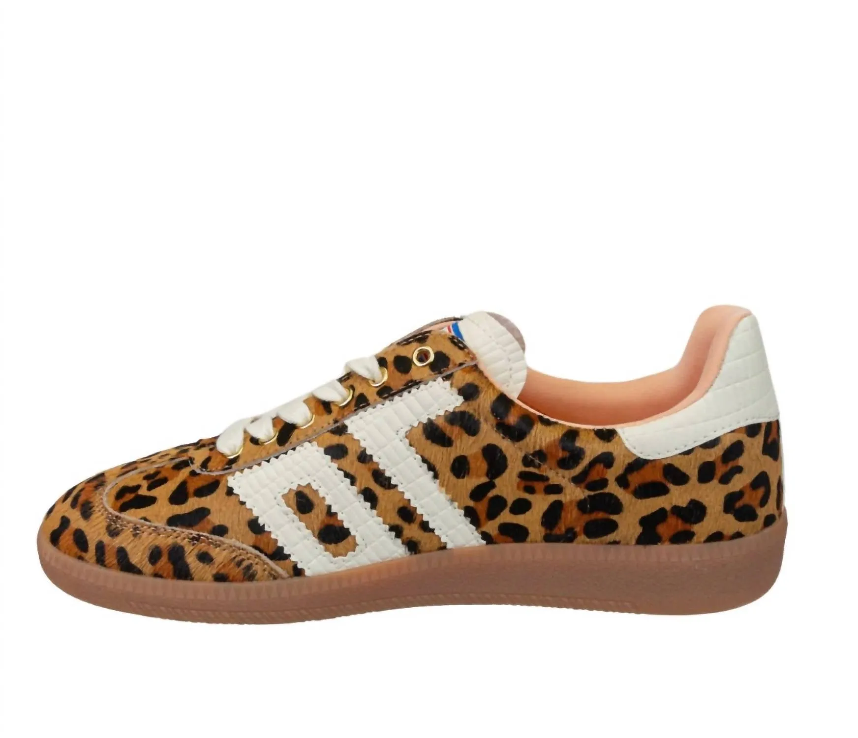 Women Cloud Sneakers In Leopard Camel White